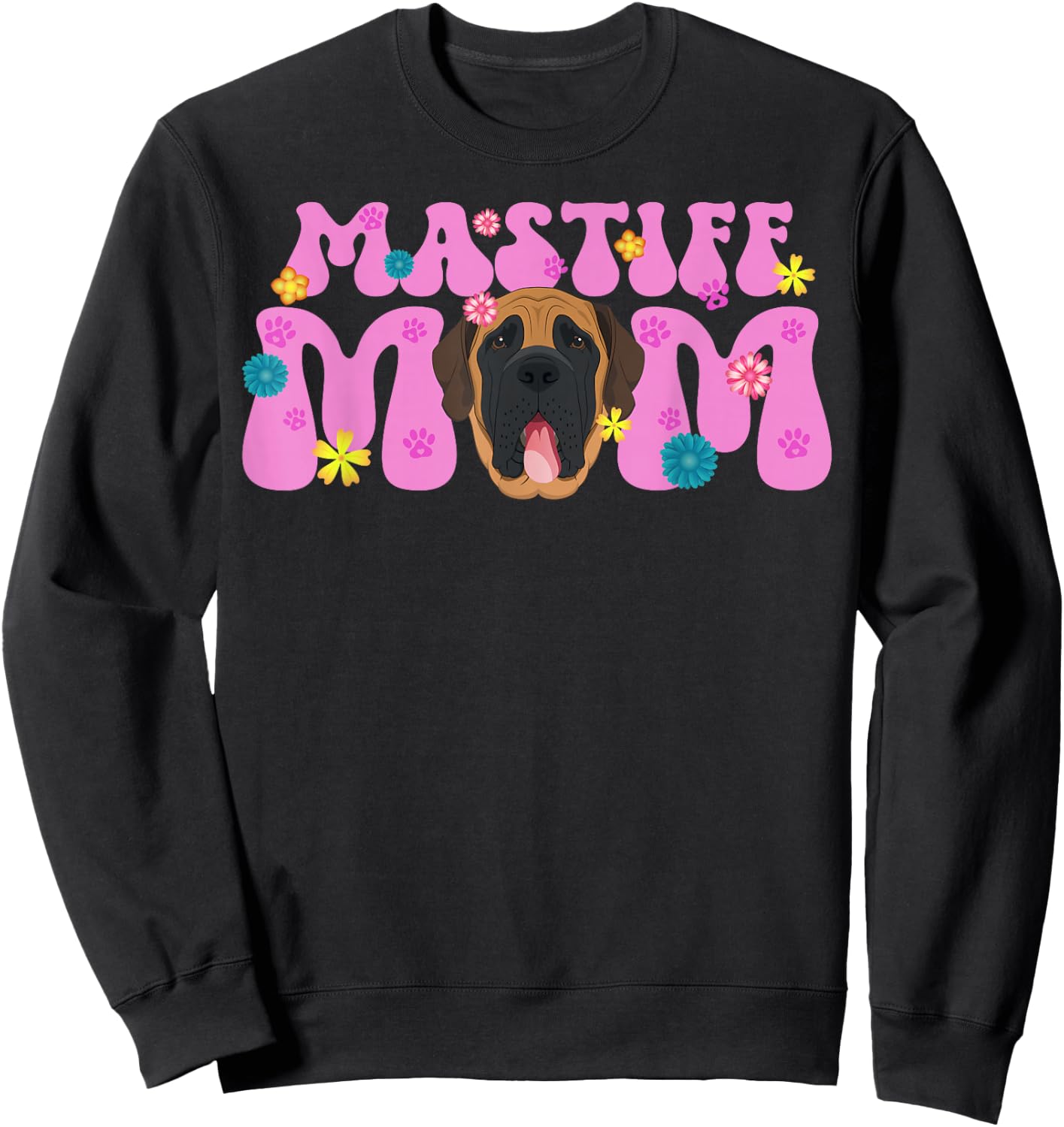 English Mastiff Mom Cute English Mastiff Owner Sweatshirt - Sweatshirt | Black