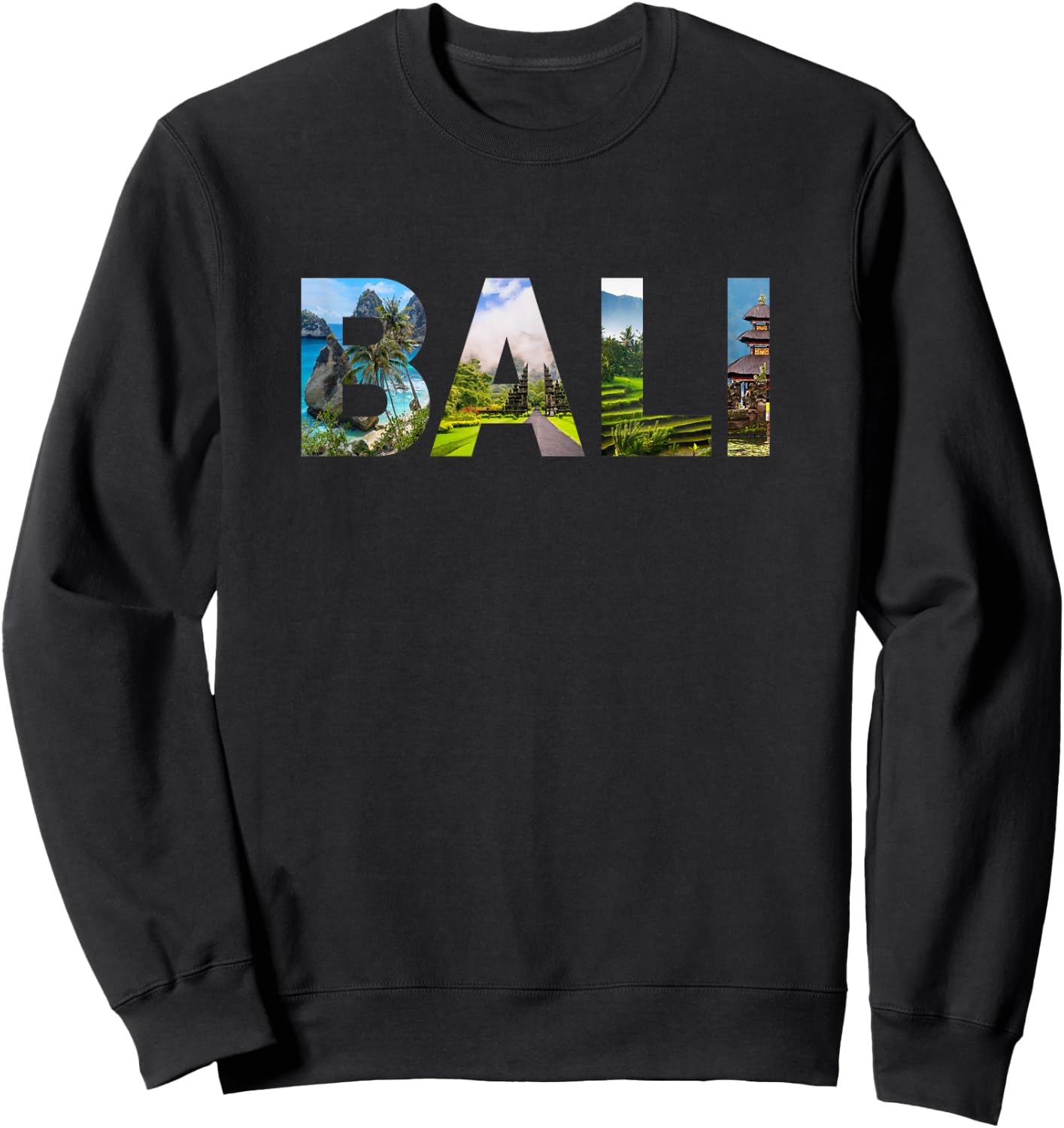 Weltreisender Südostasien Wahrzeichen Indonesien Bali Sweatshirt - Sweatshirt | Black