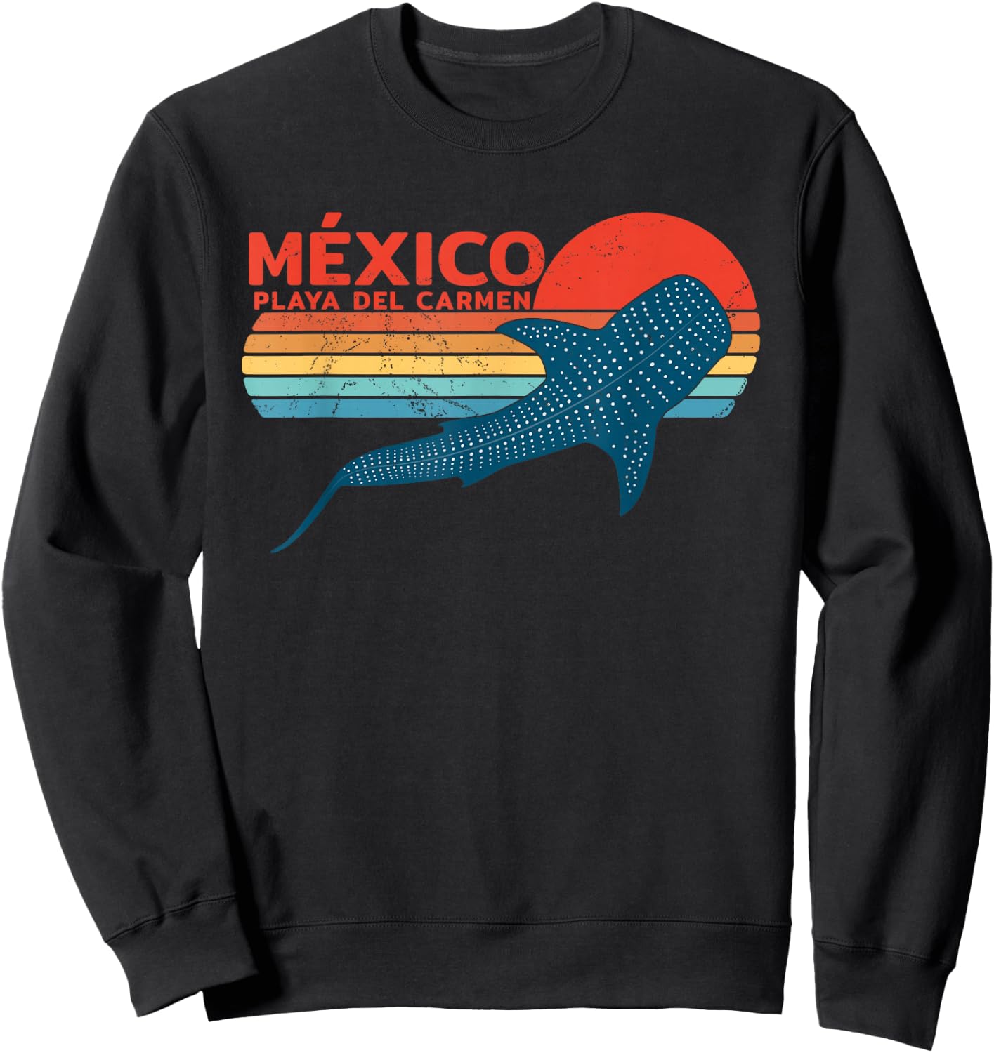 Whale Shark Playa del Carmen Mexico Sweatshirt - Sweatshirt | Black