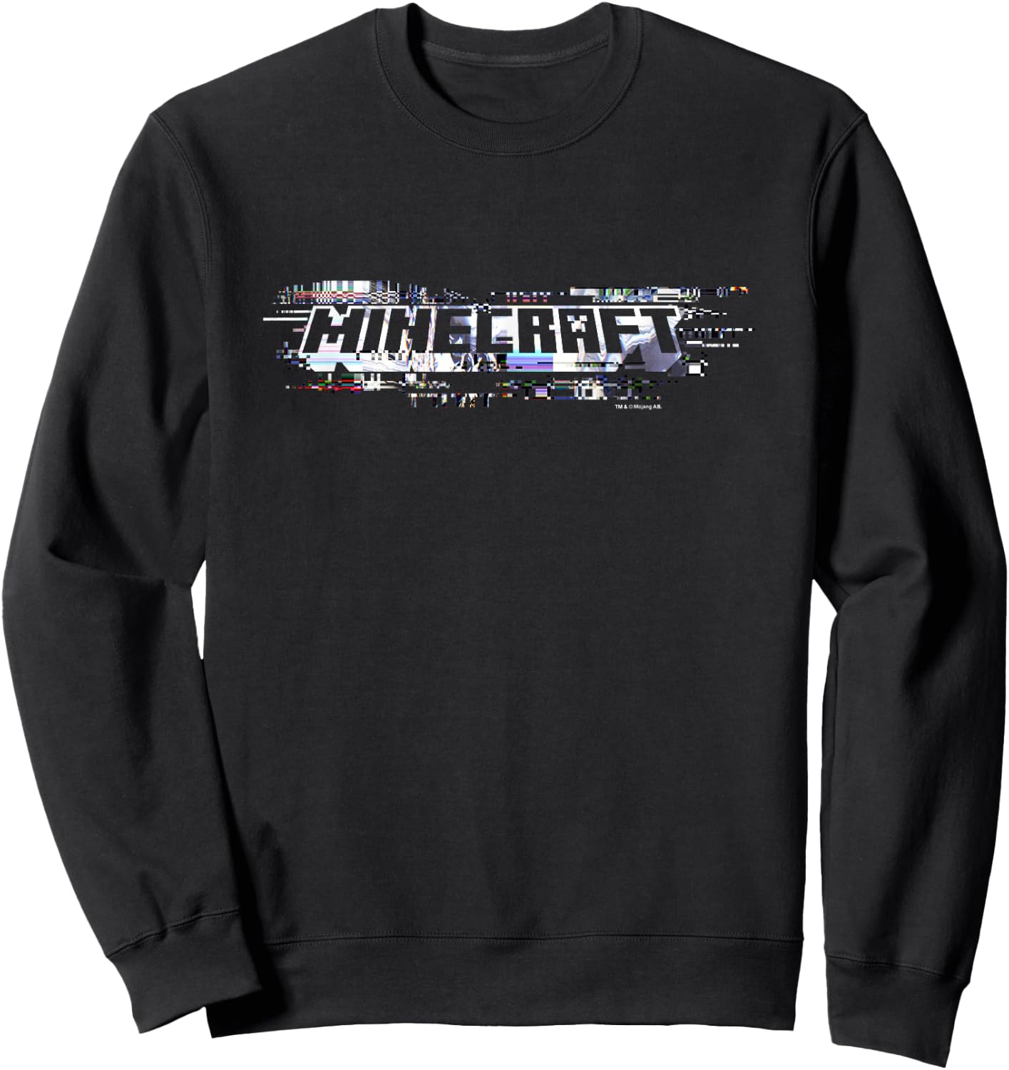 Minecraft Glitching Classic Logo Sweatshirt - Sweatshirt | Black