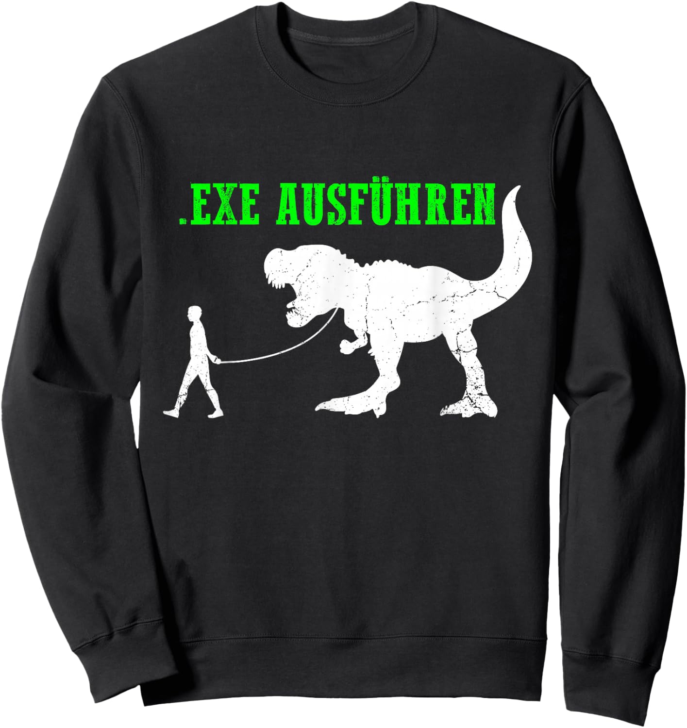 Admin Programmierer ITler Informatiker Spruch EXE Ausführen Sweatshirt - Sweatshirt | Black