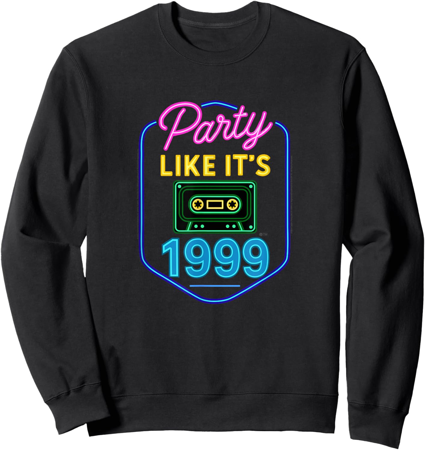 Party Like Its 1999 - Design KB-1004A - Clean Sweatshirt - Sweatshirt | Black