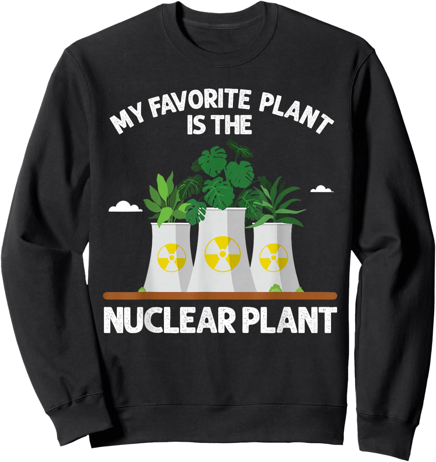 Funny Nuclear Plant Design Women Nuclear Engineering Sweatshirt - Sweatshirt | Black