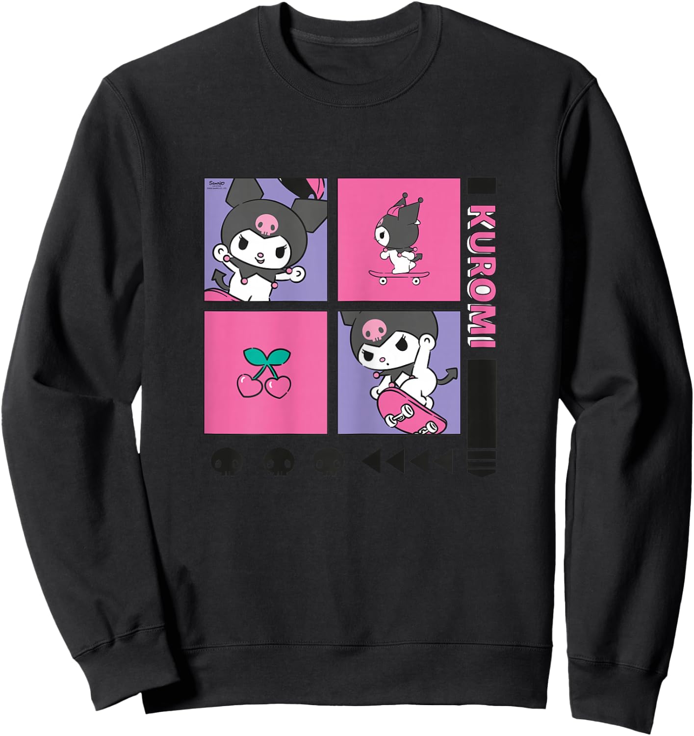 Hello Kitty - Kuromi Original Action Sweatshirt - Sweatshirt | Black