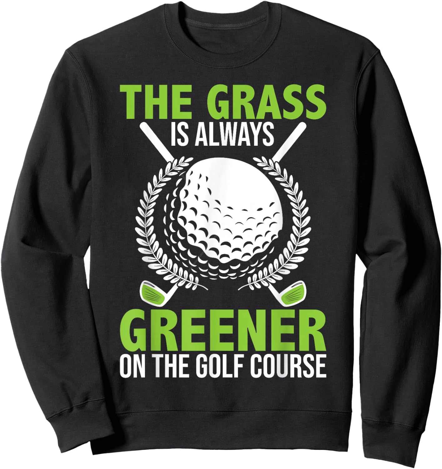 Funny Golf Golfer Sweatshirt - Sweatshirt | Black