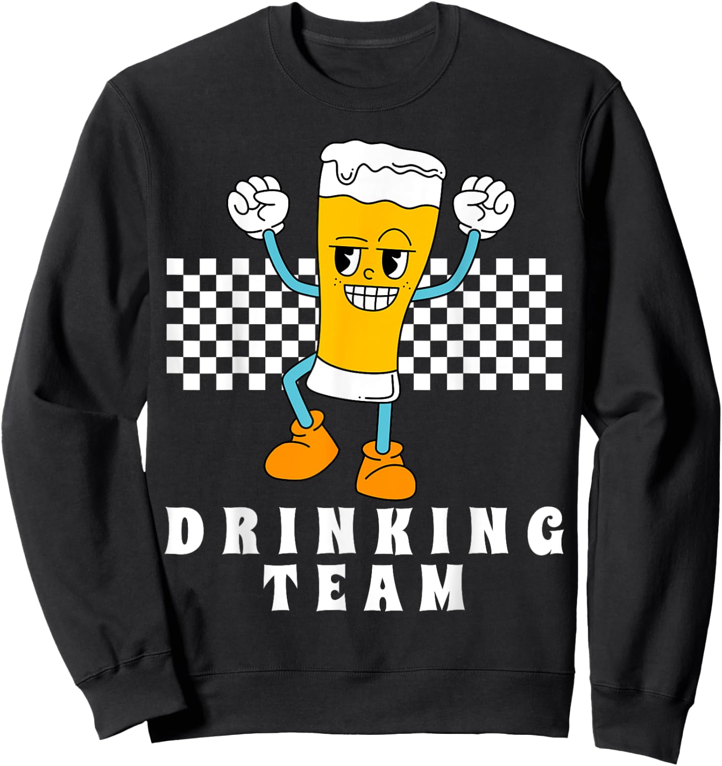 Drinking Team Groovy Matching Beer Vacation Sweatshirt - Sweatshirt | Black