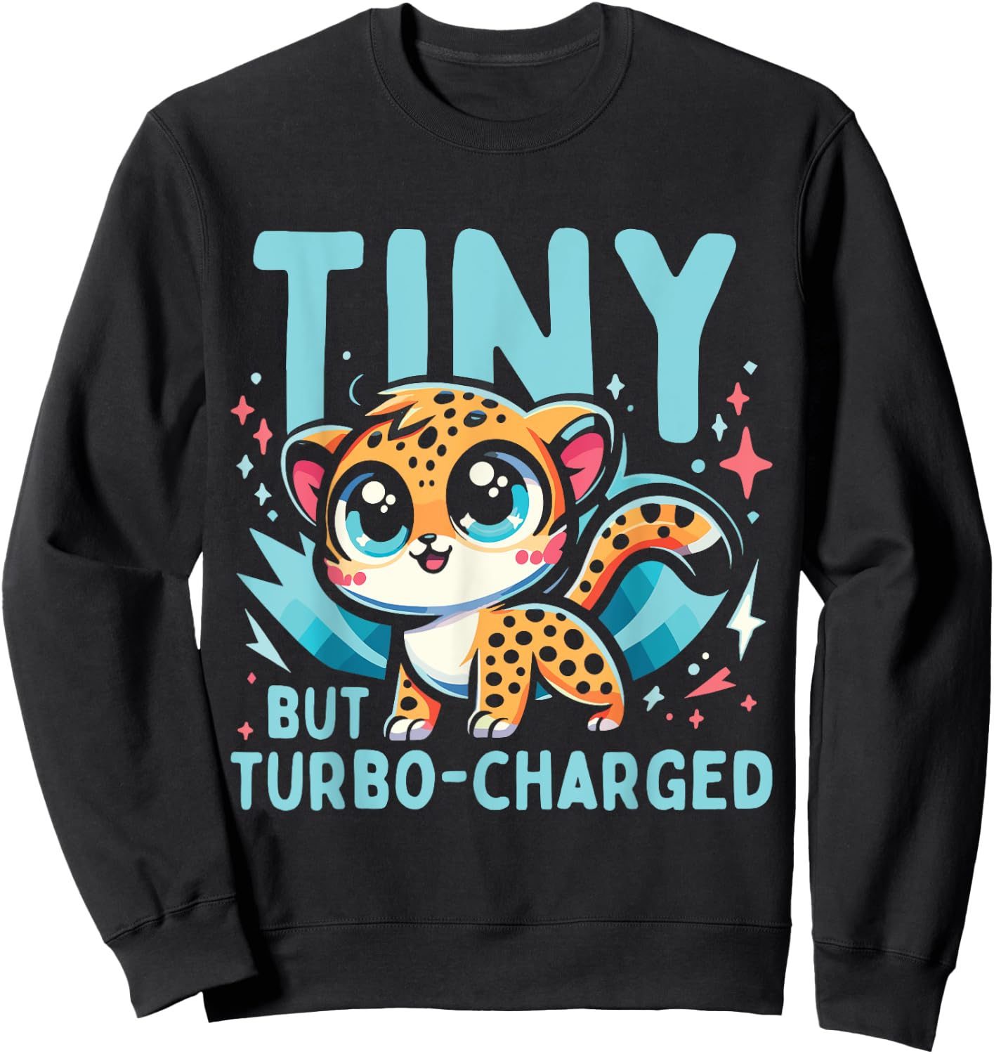 Funny Cheetah Kids Sweatshirt - Sweatshirt | Black
