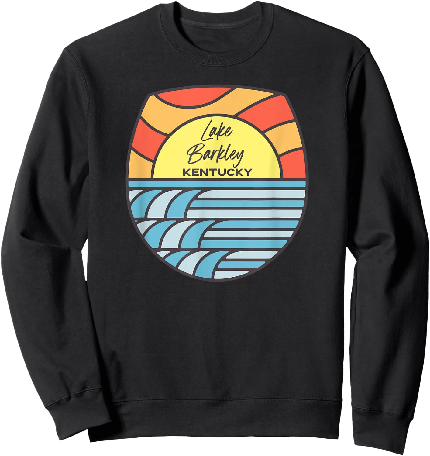 Lake Barkley Kentucky KY Sunset Sunrise Souvenir Sweatshirt - Sweatshirt | Black