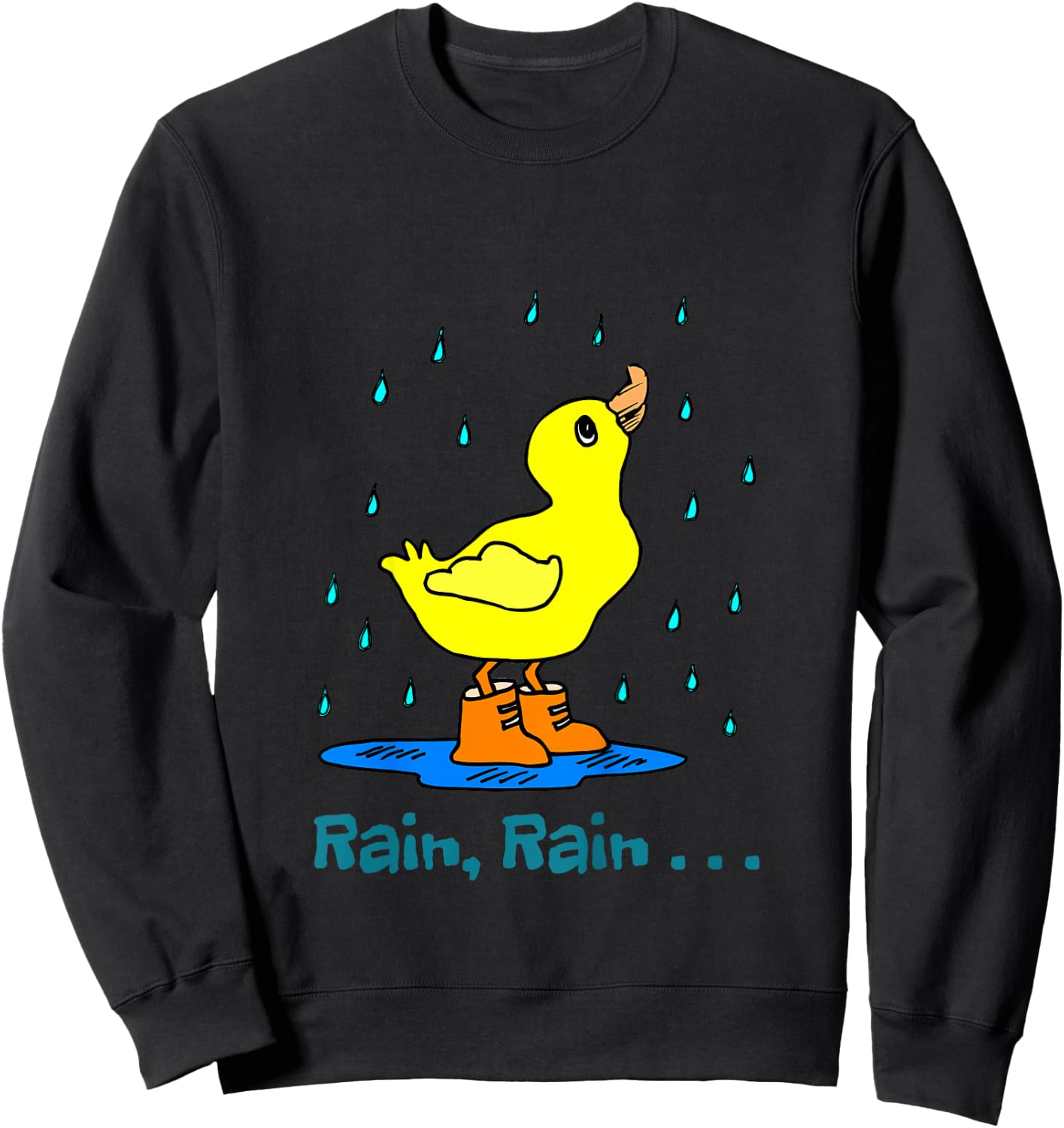 Rain rain go away short sleeve for youth Sweatshirt - Sweatshirt | Black