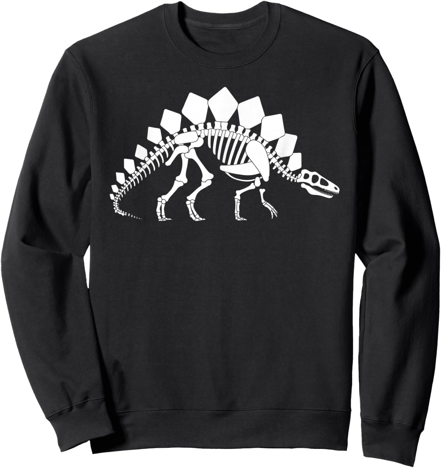 Stegosaurus Skeleton Sweatshirt - Sweatshirt | Black