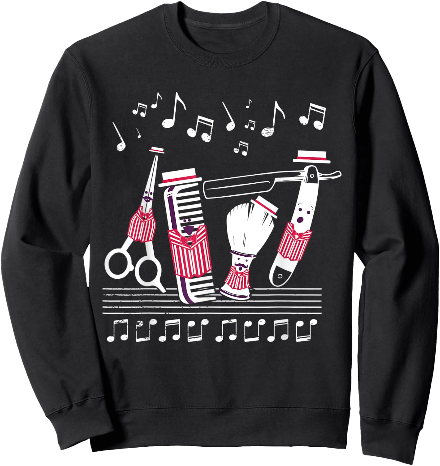 Funny Barbershoper Quartet Music Singer Gift Sweatshirt - Sweatshirt | Black