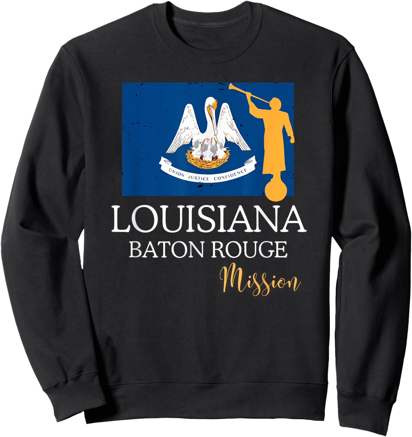 Louisiana Baton Rouge Mormon LDS Mission Missionary Sweatshirt - Sweatshirt | Black