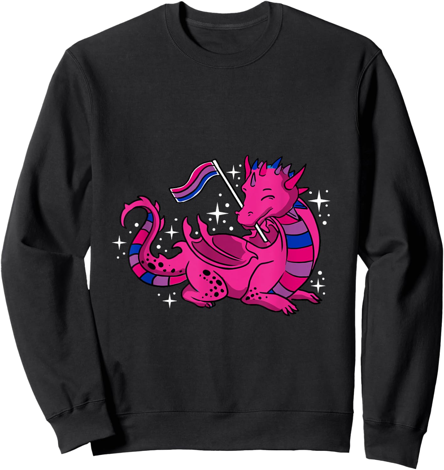 Dragon Bisexual Pride Sweatshirt - Sweatshirt | Black