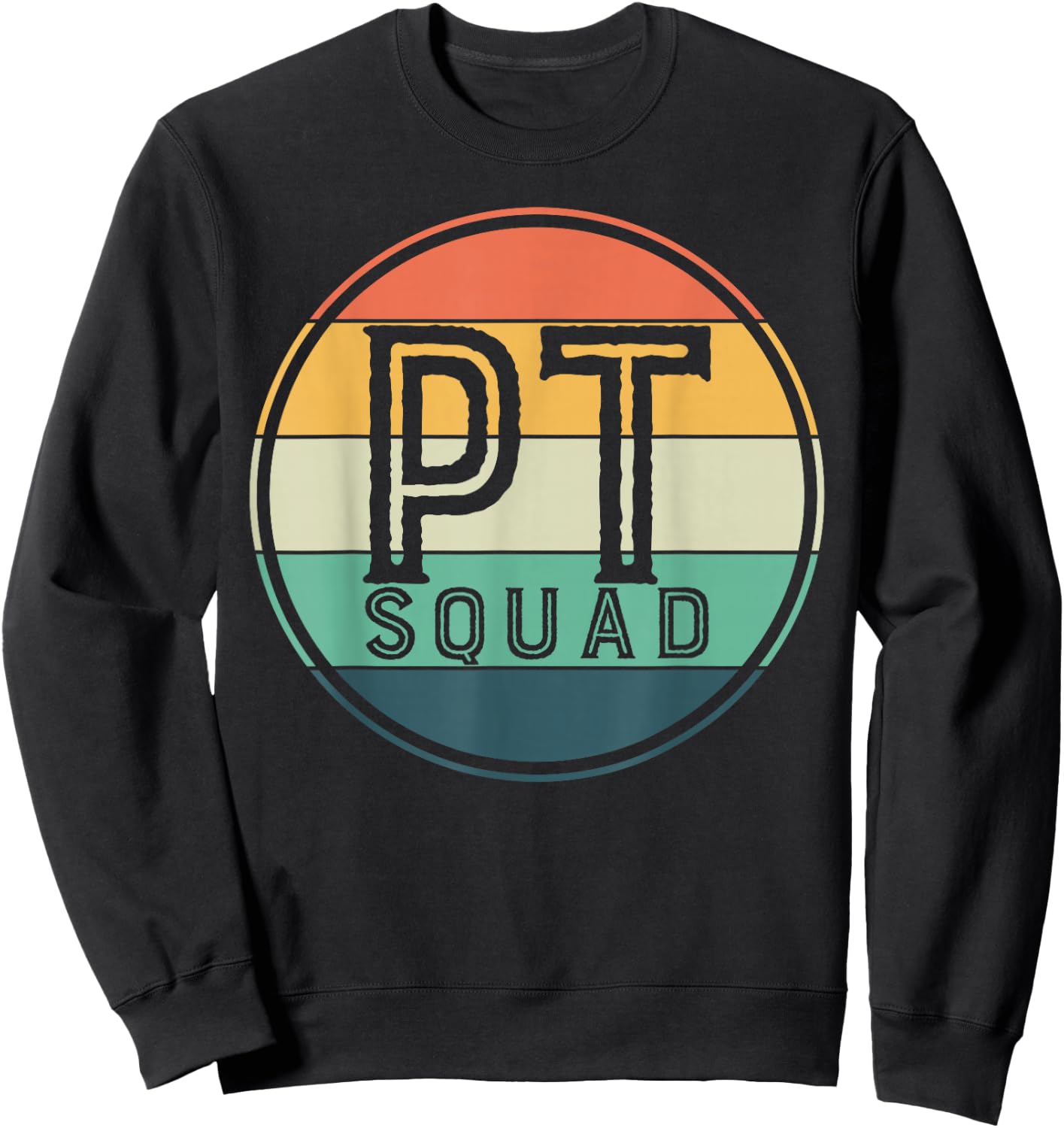 Physiotherapy Crew Retro Physiotherapist Sweatshirt - Sweatshirt | Black