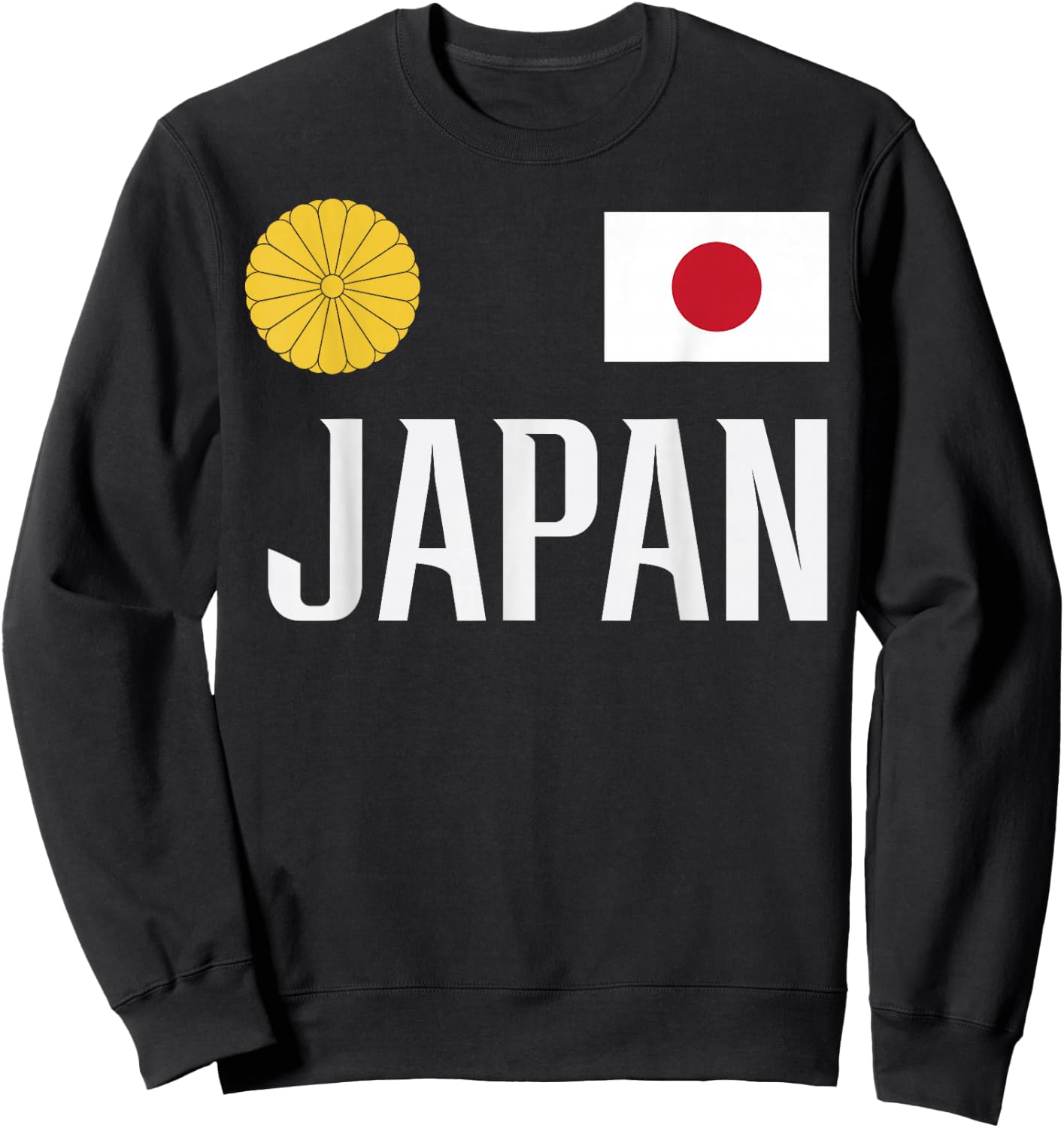 Japan Flag Japanese Football Soccer Fan Men Women Kids Sweatshirt - Sweatshirt | Black