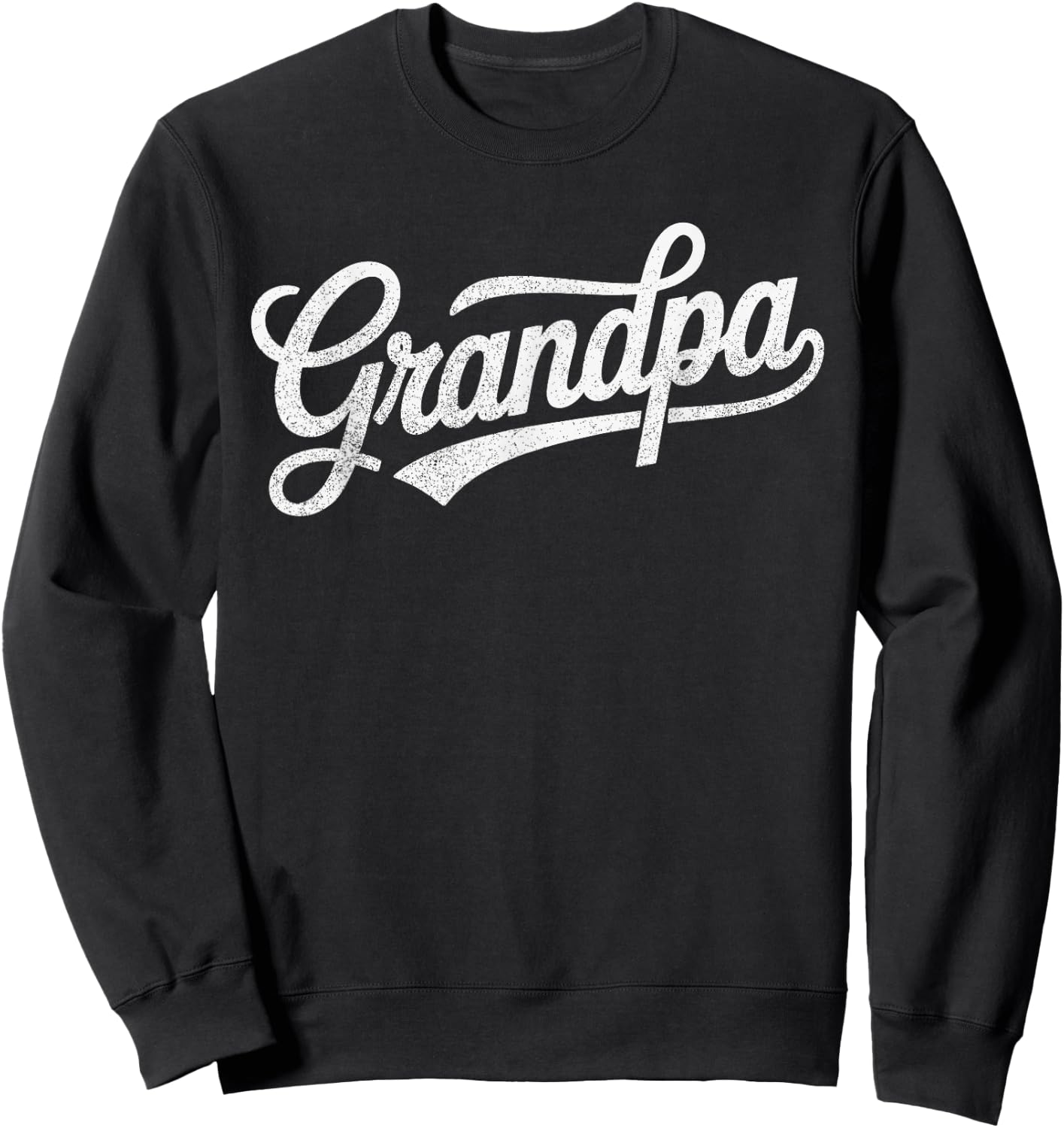 Vintage Distressed Classic Grandpa Father's Day Sweatshirt - Sweatshirt | Black