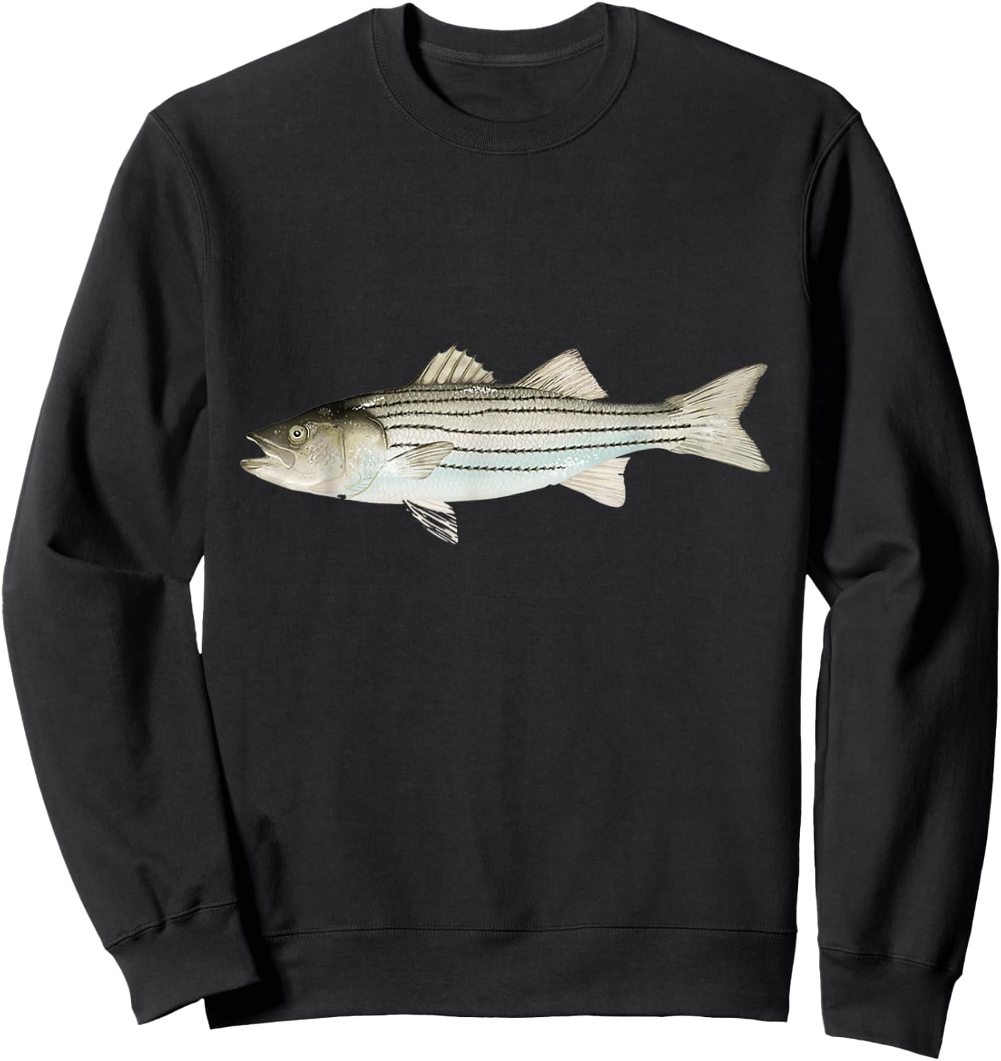 Barfish Striped Sweatshirt - Sweatshirt | Black