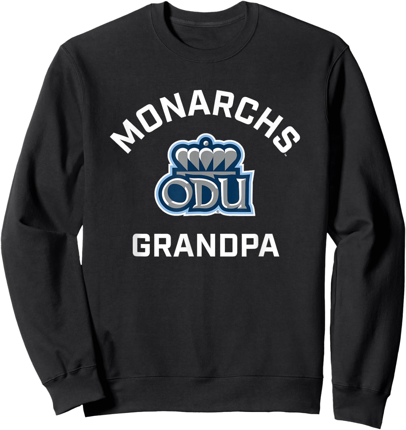 Old Dominion University ODU Monarchs Arched Grandpa Sweatshirt - Sweatshirt | Black