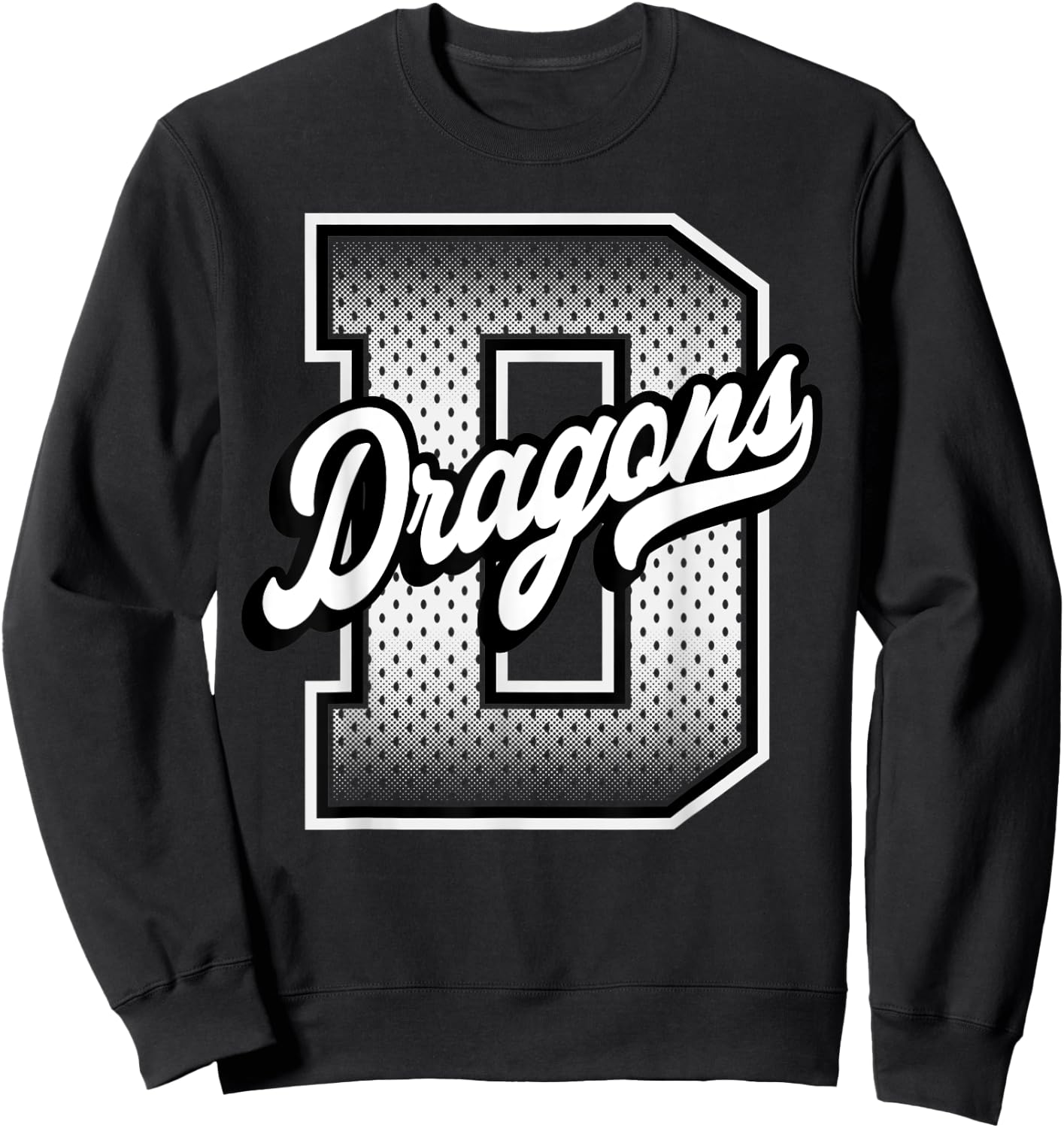 Dragons Football - Dragons Basketball - Dragons Baseball Sweatshirt - Sweatshirt | Black