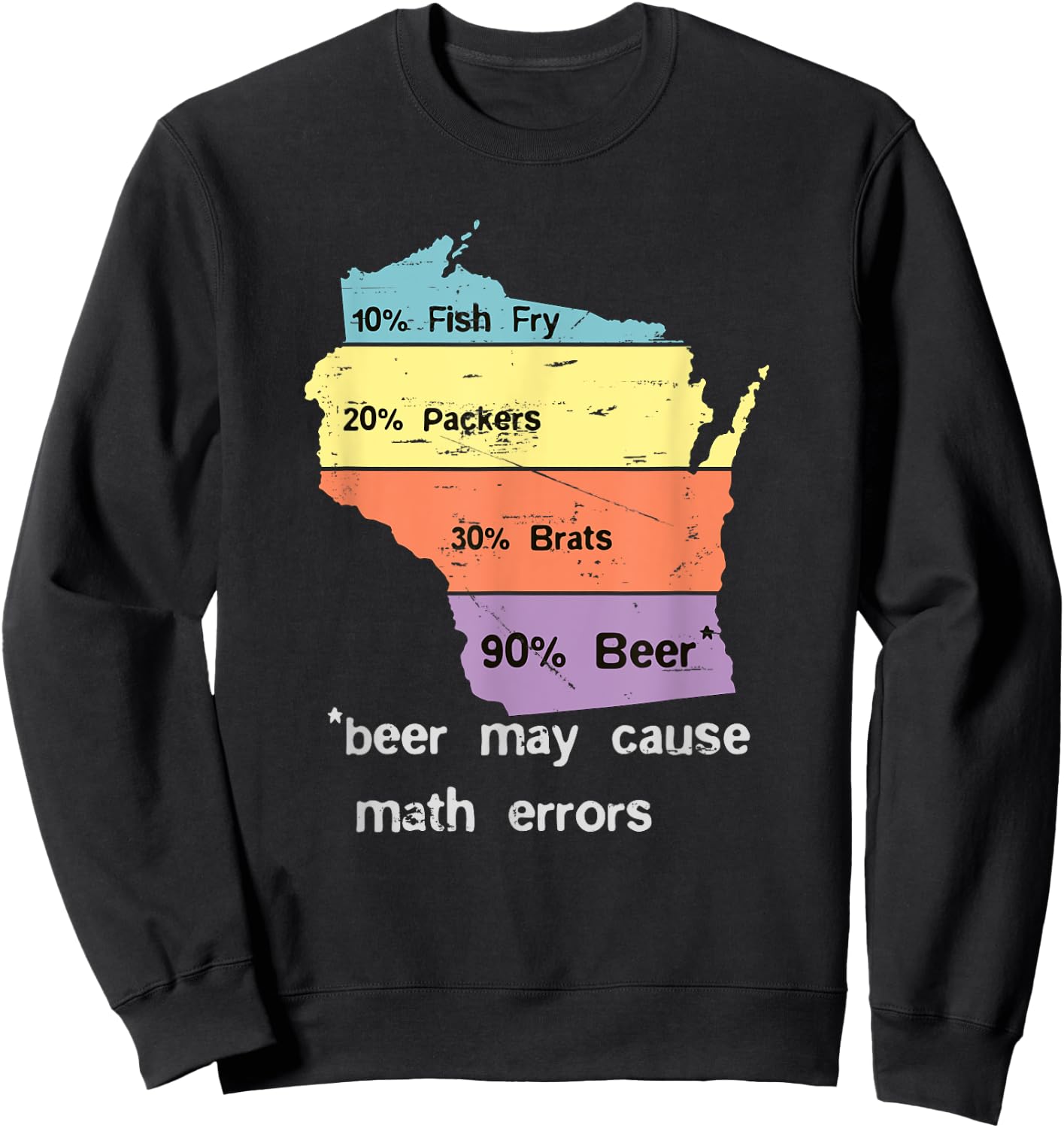 Drink Local Wisconsin Beer Drinking design Sweatshirt - Sweatshirt | Black
