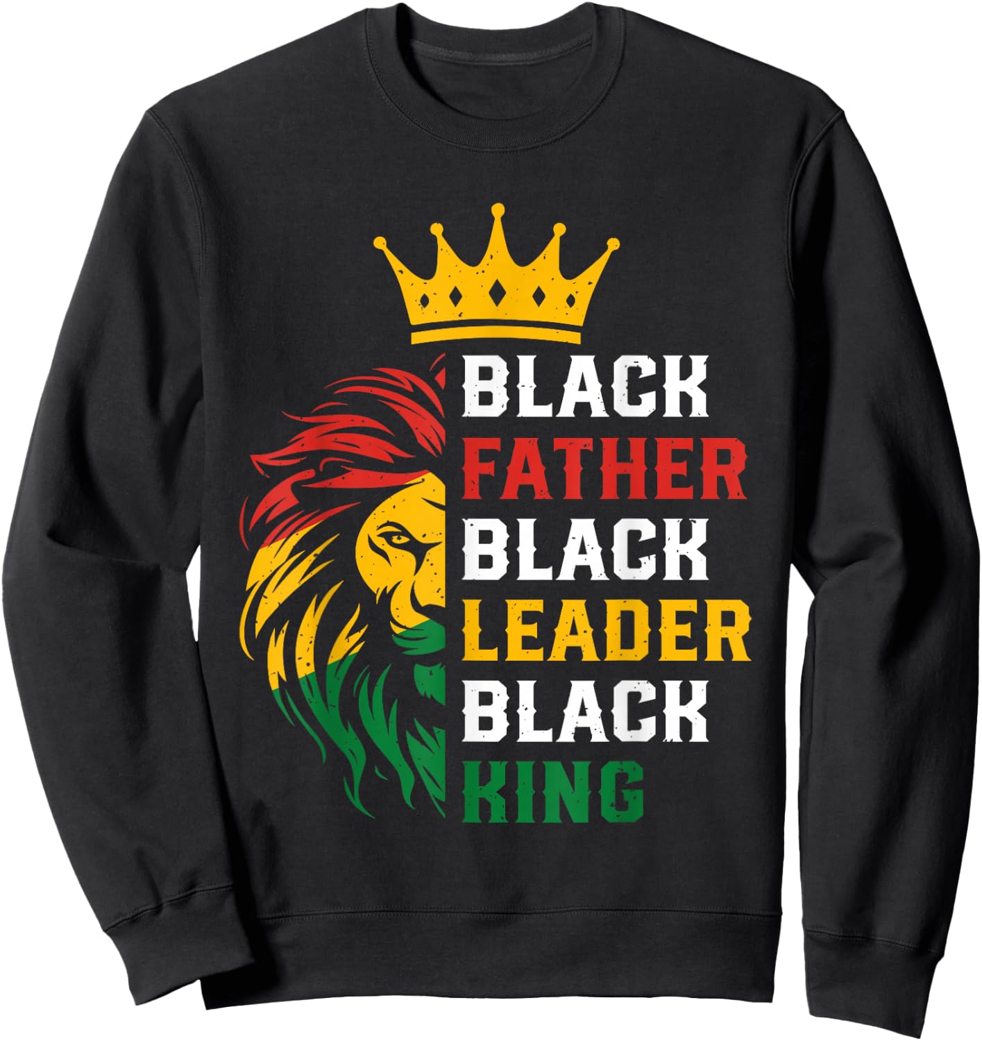 Dope Black Father Dope Black Men Dope Black Dad Father's Day Sweatshirt - Sweatshirt | Black