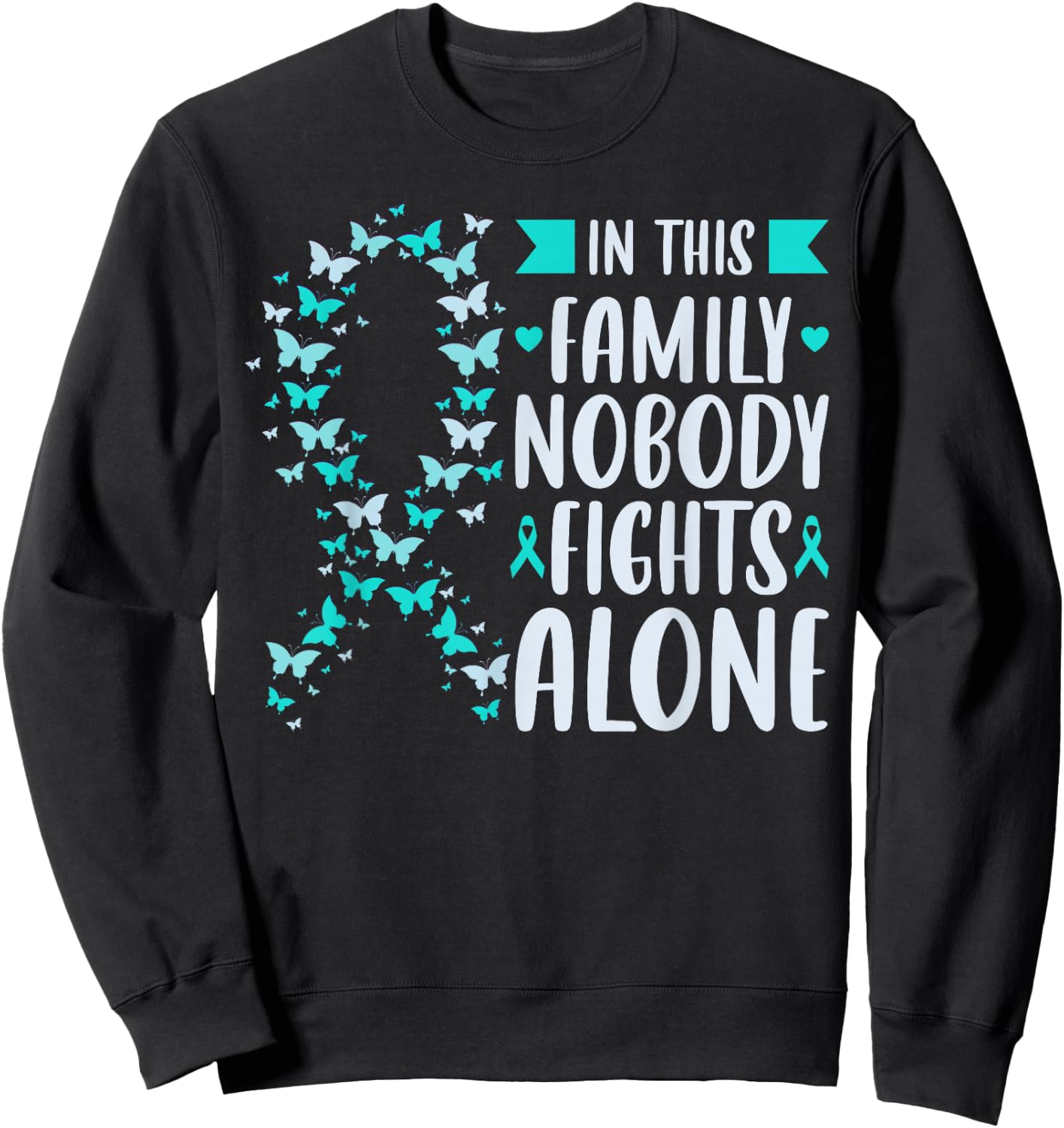 Sexual Assault Awareness Support Sweatshirt - Sweatshirt | Black