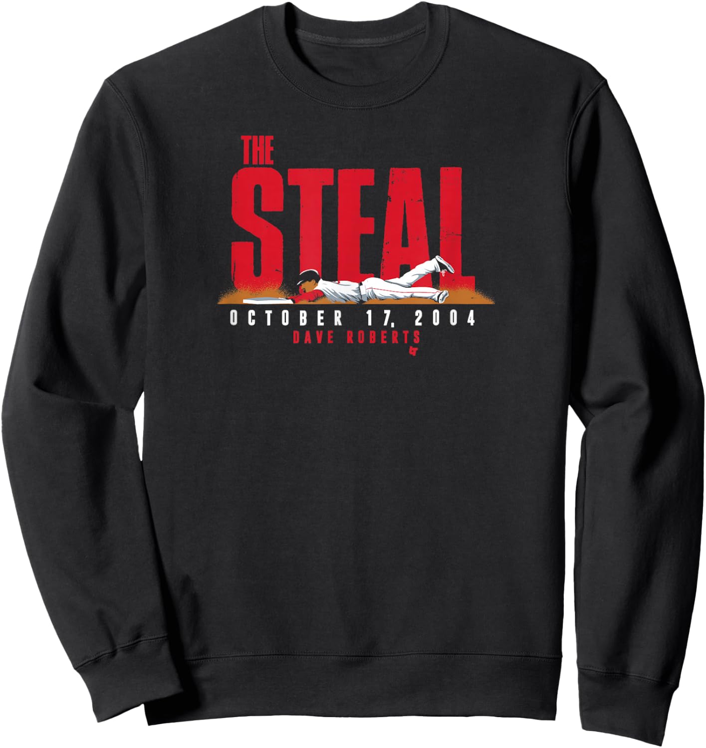 Dave Roberts: The Steal - Boston Baseball Sweatshirt - Sweatshirt | Black