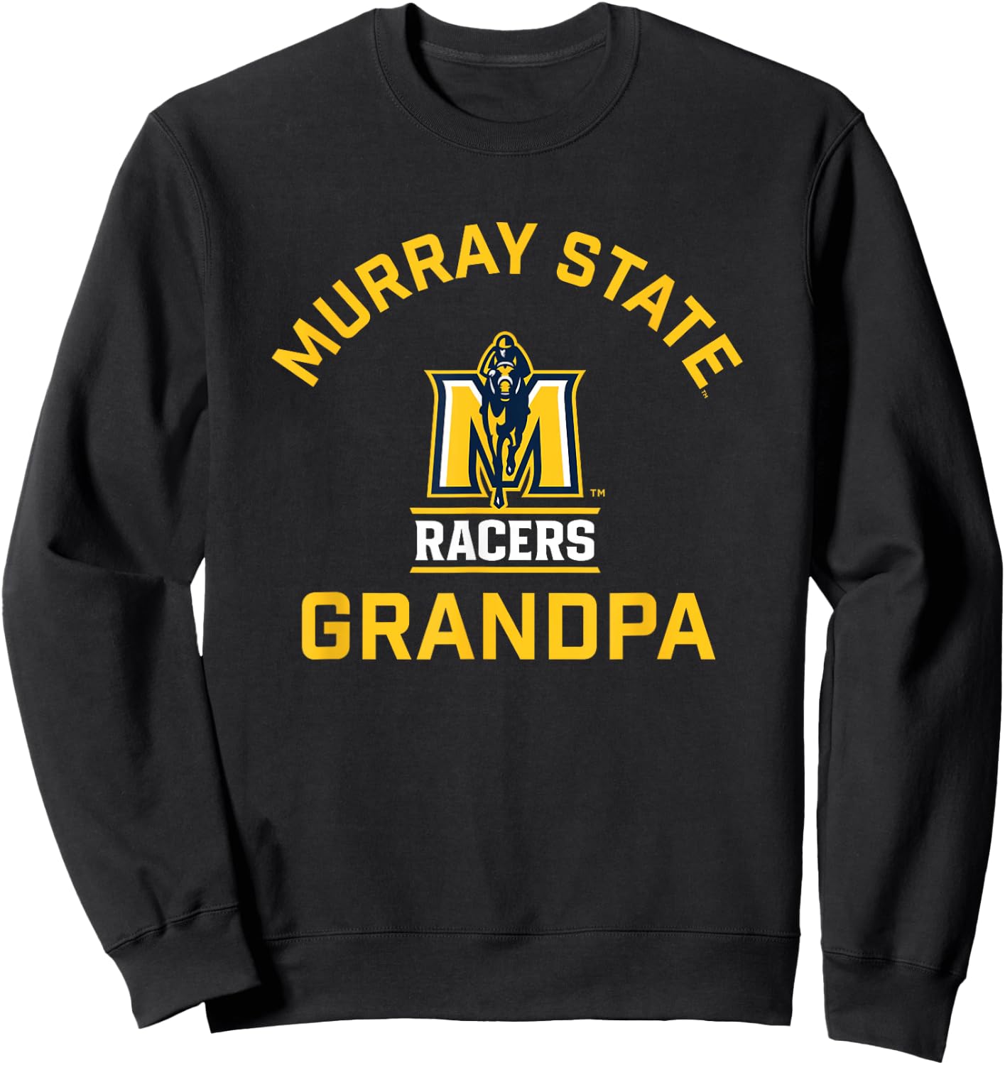 Murray State University Racers Arched Grandpa Sweatshirt - Sweatshirt | Black