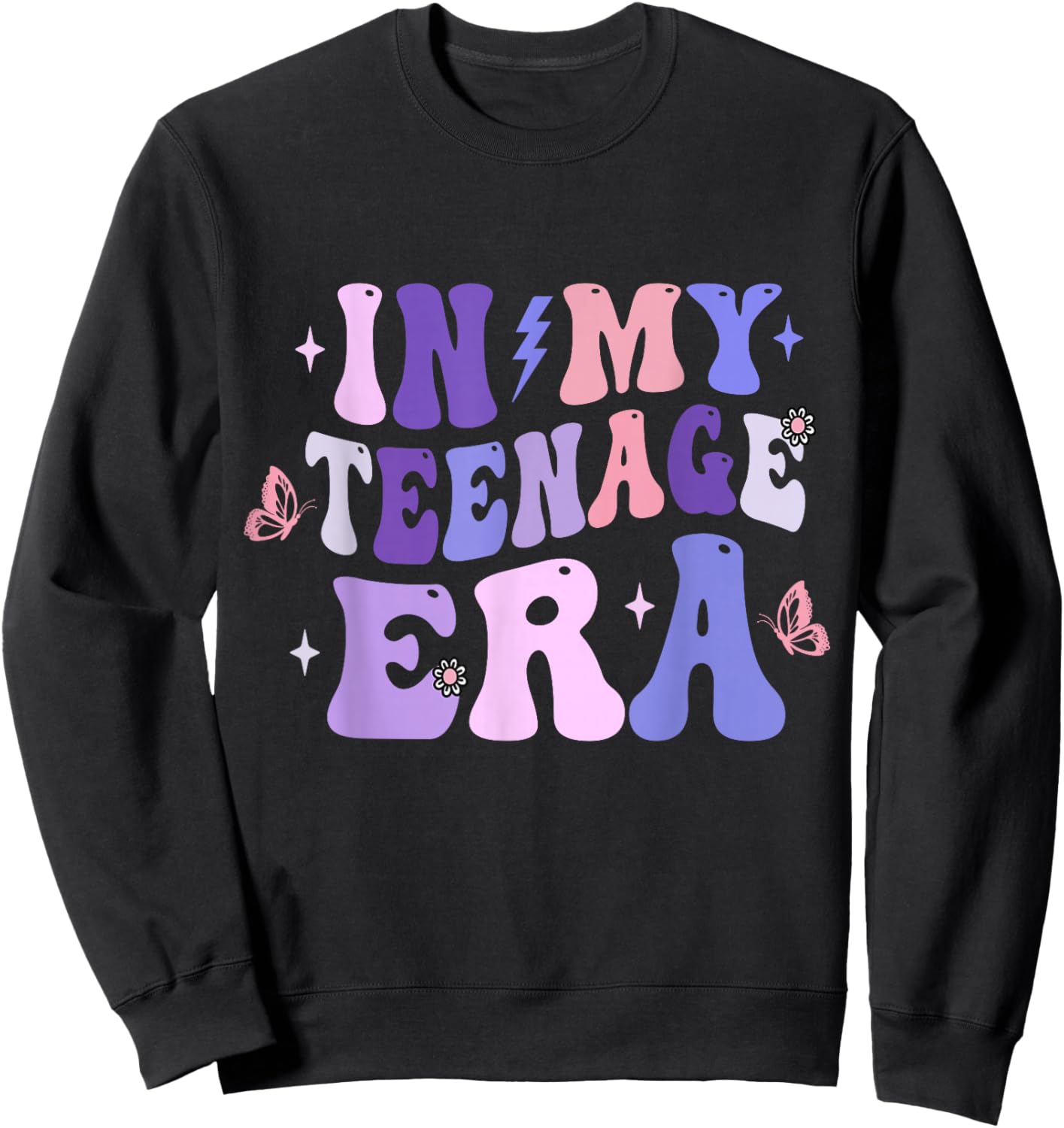 In My Teenage Era Sweatshirt - Sweatshirt | Black