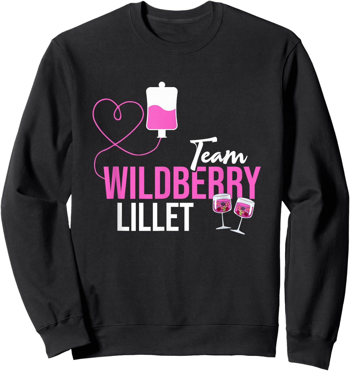 Team Wildberry Lillet Früchte Cocktail Sommer Alkohol Sweatshirt - Sweatshirt | Black