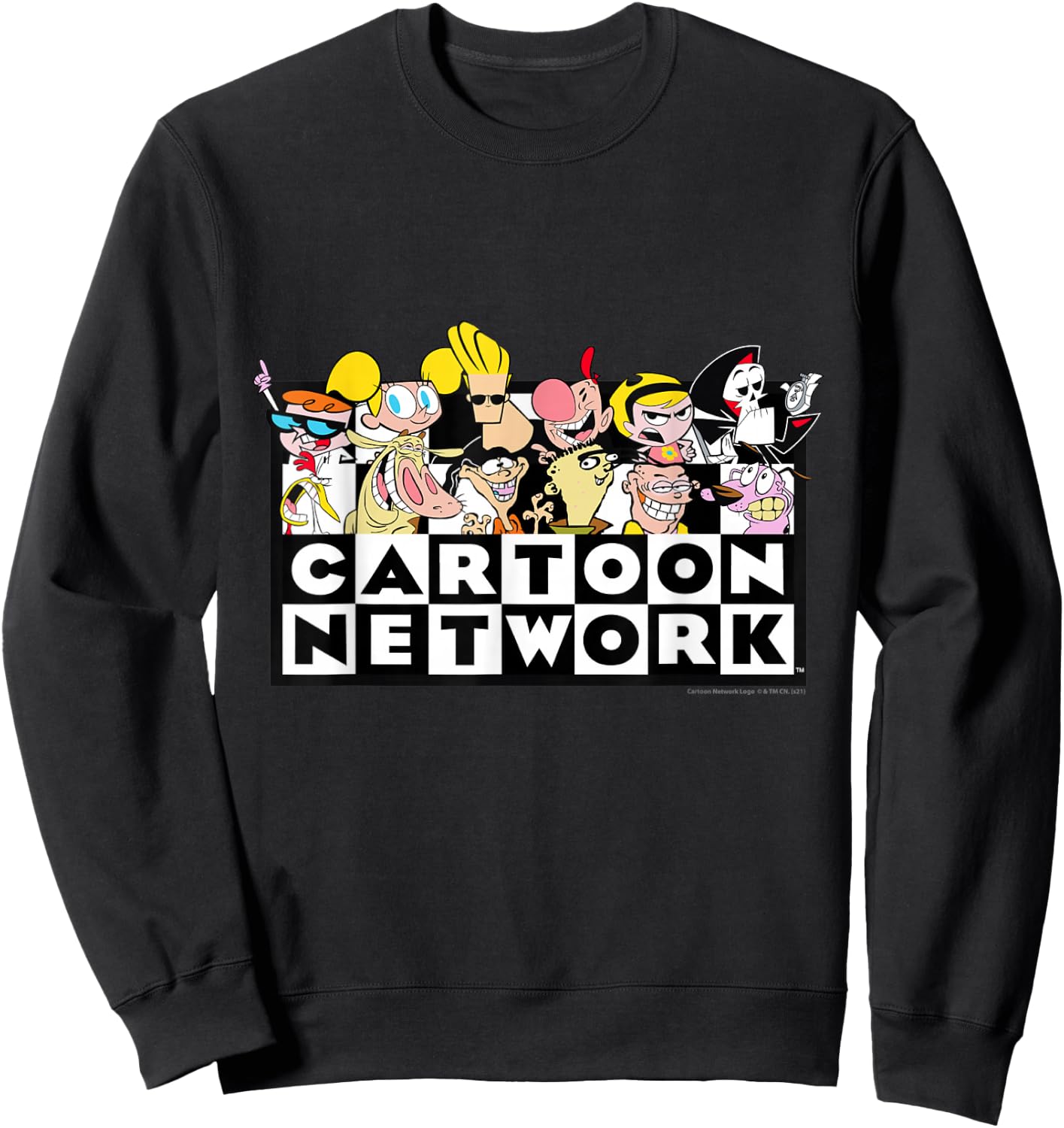 Cartoon Network Logo with Characters Sweatshirt - Sweatshirt | Black