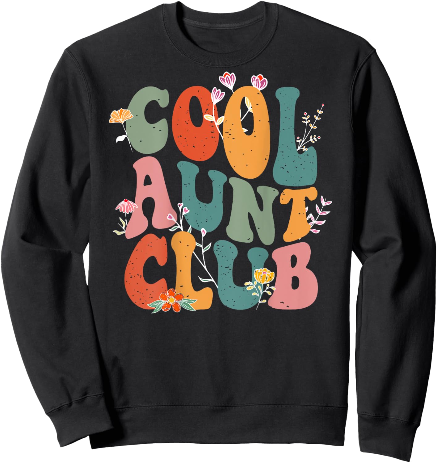 aunties club cool , Black, S Sweatshirt - Sweatshirt | Black