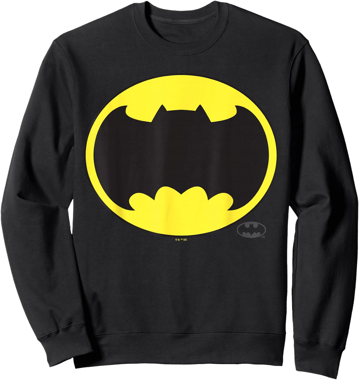 Batman Frank Miller Wide Bat Logo Sweatshirt - Sweatshirt | Black