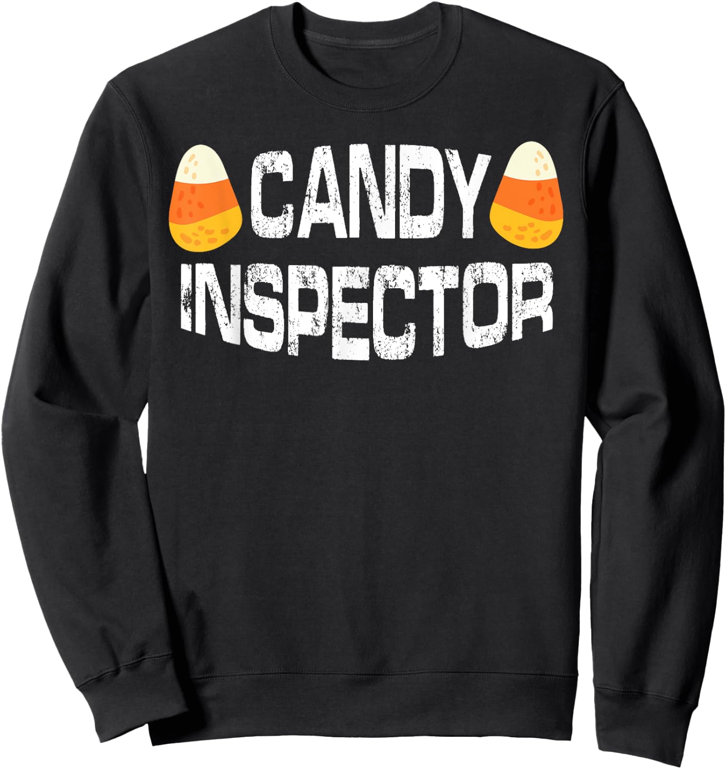 Halloween Candy Corn Inspector T Shirt Funny Gift Women Sweatshirt - Sweatshirt | Black