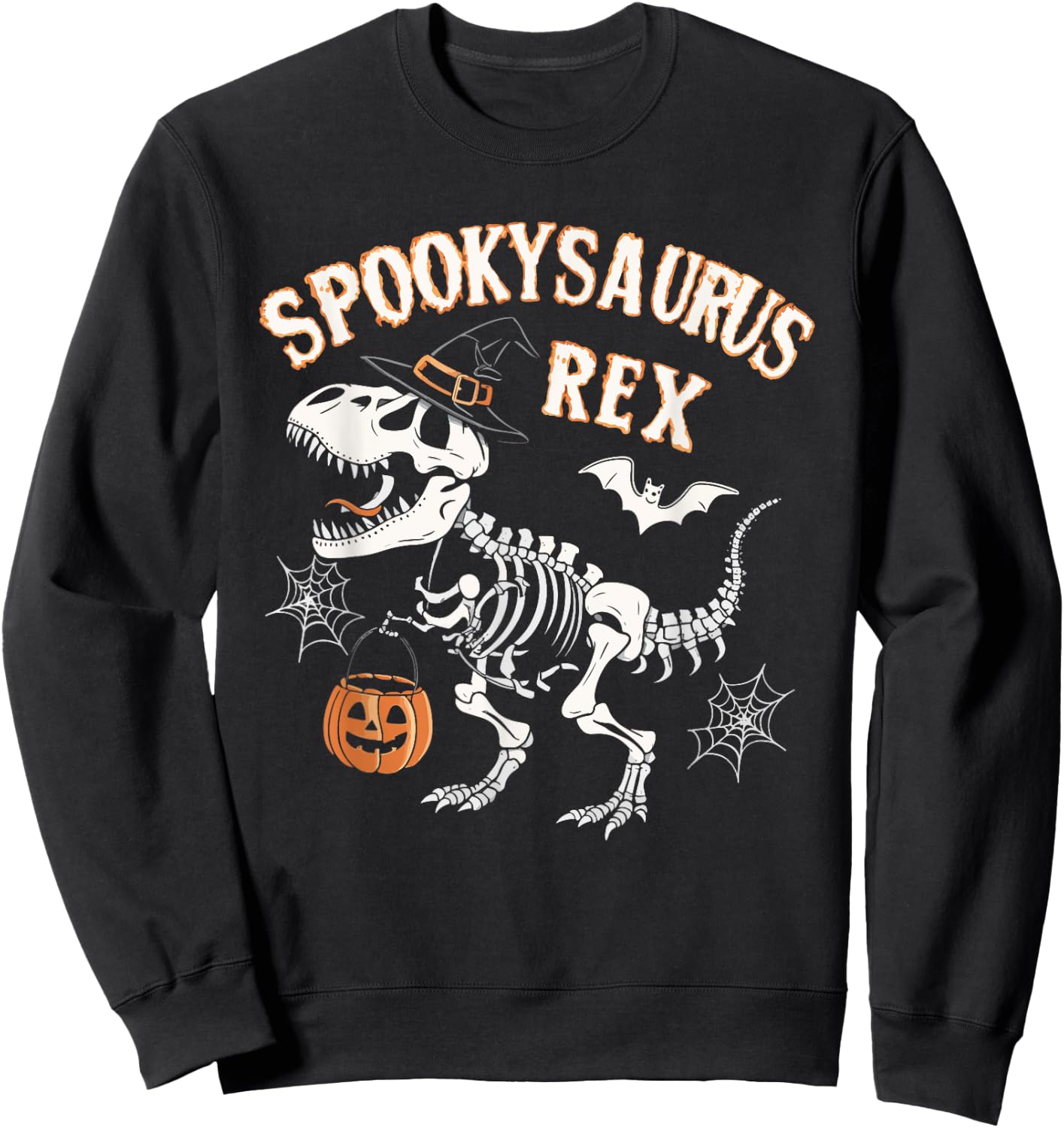 Spookysaurus Rex Sweatshirt - Sweatshirt | Black