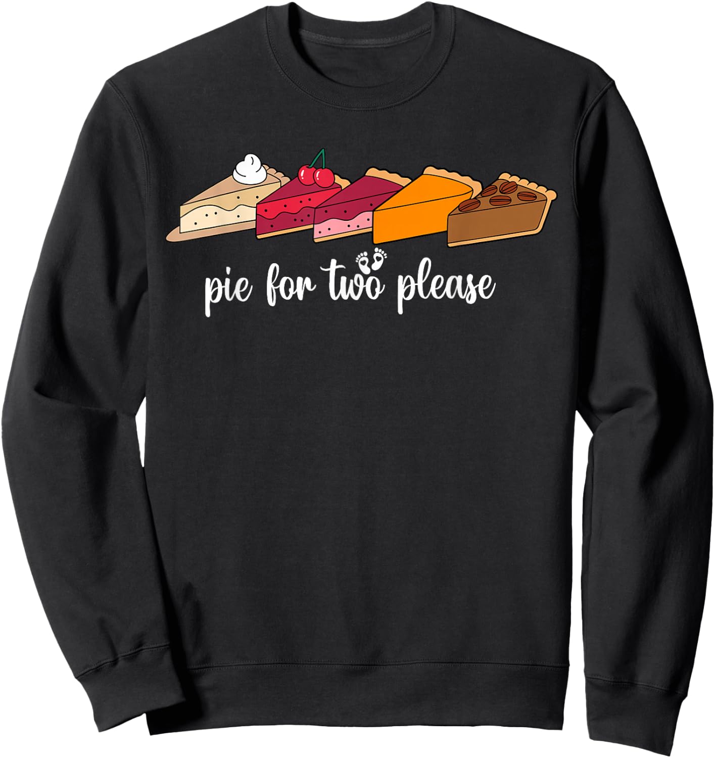 Adults Thanksgiving Pregnancy Announcement Black Small Sweatshirt - Sweatshirt | Black