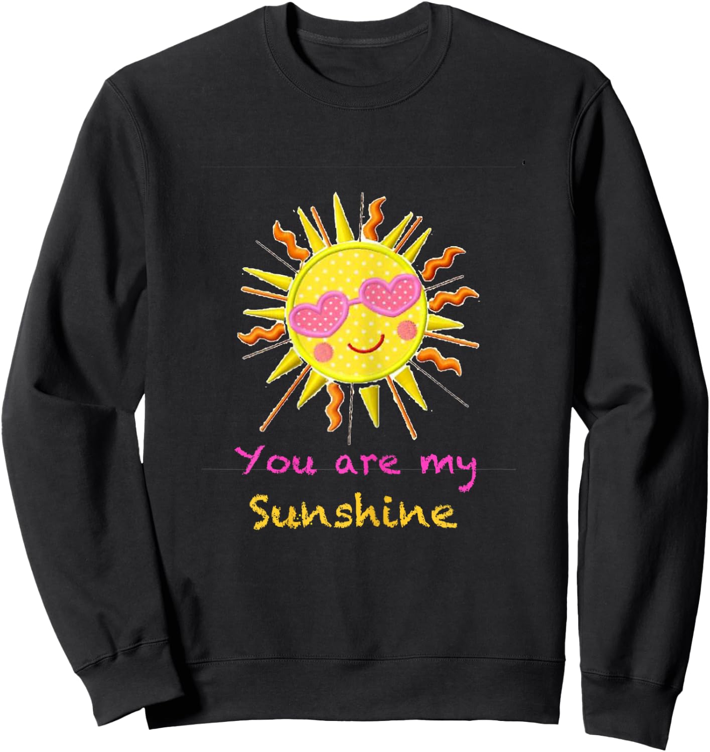 You are my Sunshine shirt Girls Kids Sweatshirt - Sweatshirt | Black
