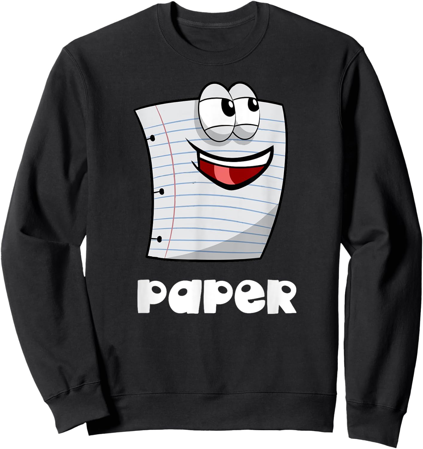 Rock Paper Scissors Shirt Group Halloween Costume Sweatshirt - Sweatshirt | Black