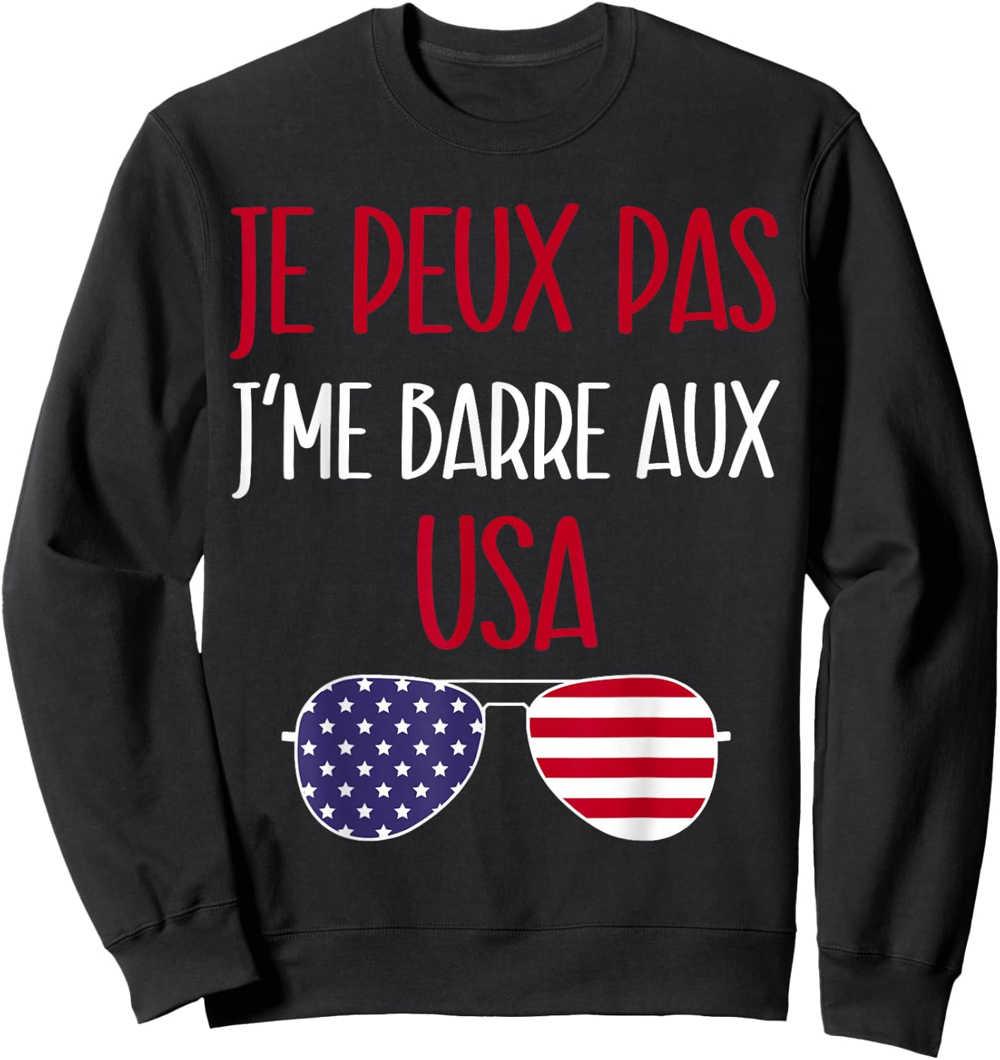 United States gift travel USA humor man woman America , Black, S Sweatshirt - Sweatshirt | Black