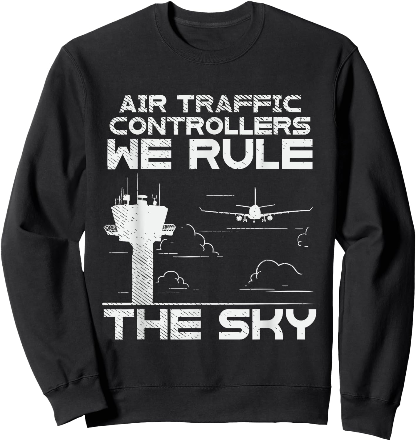 Air Traffic Controller Sweatshirt - Sweatshirt | Black