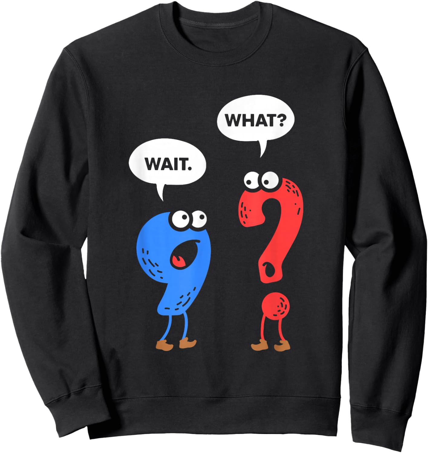 Funny Grammar Punctuation Gift Teachers Small Sweatshirt - Sweatshirt | Black