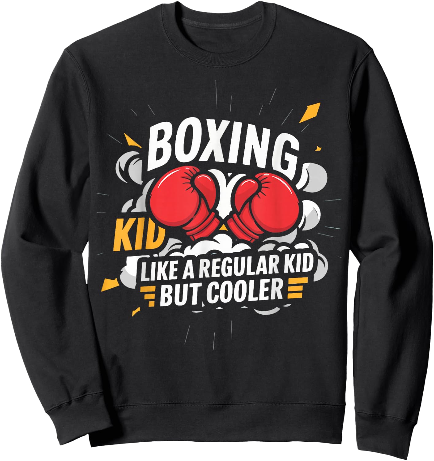 Boxing Boxer MMA Funny Boxing Kid Sweatshirt - Sweatshirt | Black