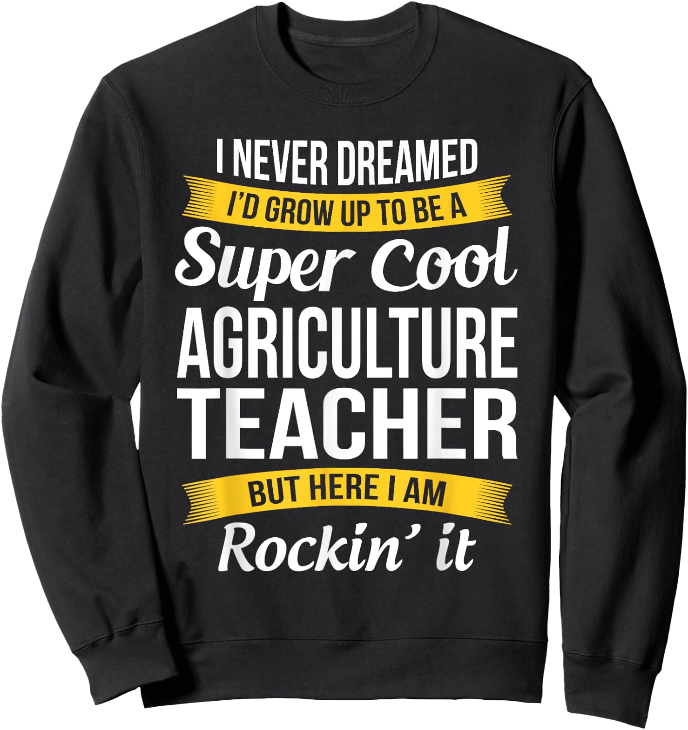 Agriculture Teacher Funny Gift Appreciation AG Teacher Sweatshirt - Sweatshirt | Black
