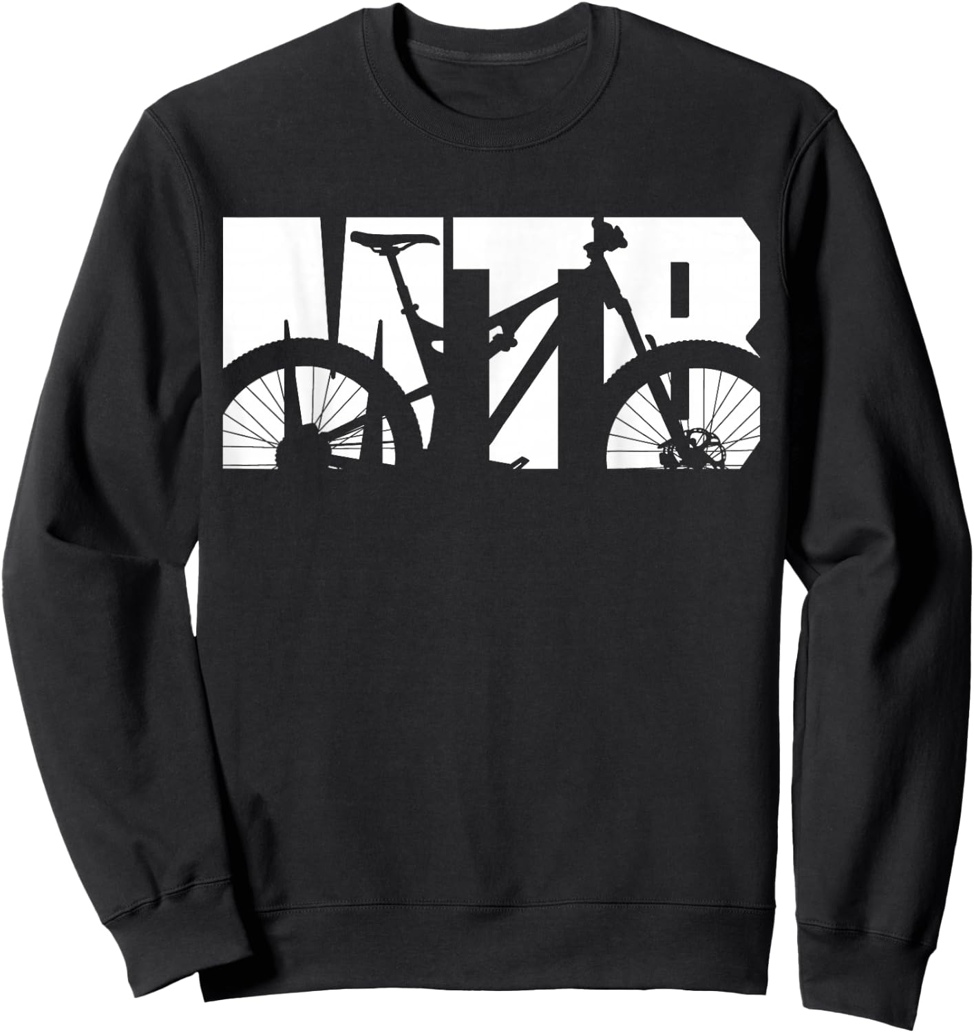 MTB Mountain Bike Shirt for Mountain Biker Sweatshirt - Sweatshirt | Black