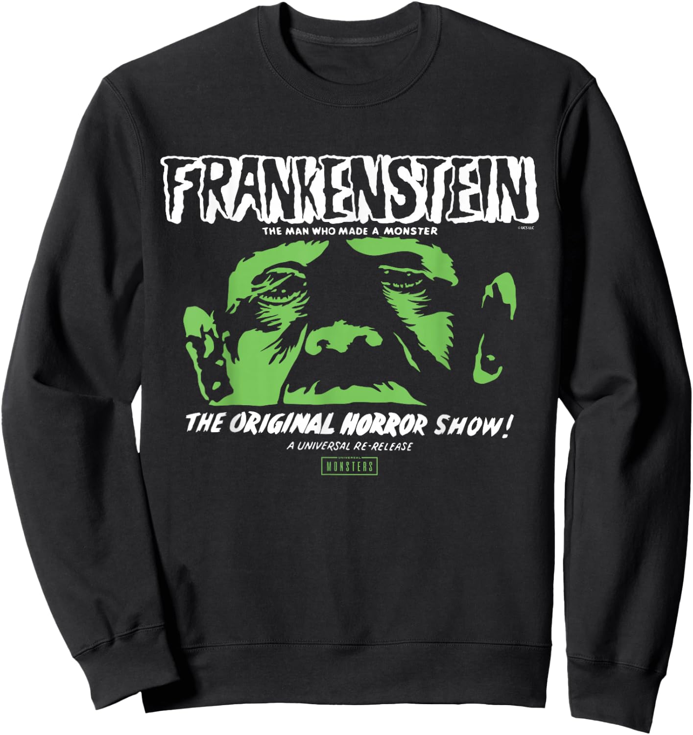 Universal Monsters Frankenstein The Original Horror Show Sweatshirt - Sweatshirt | Black
