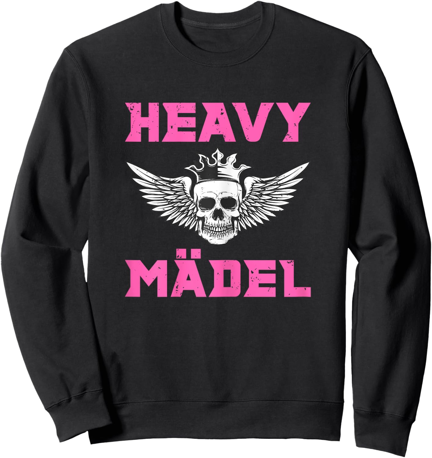 Women's Heavy Girls Heavy Metal Fan Rock Festival Women Hard Rock , black, s Sweatshirt - Sweatshirt | Black
