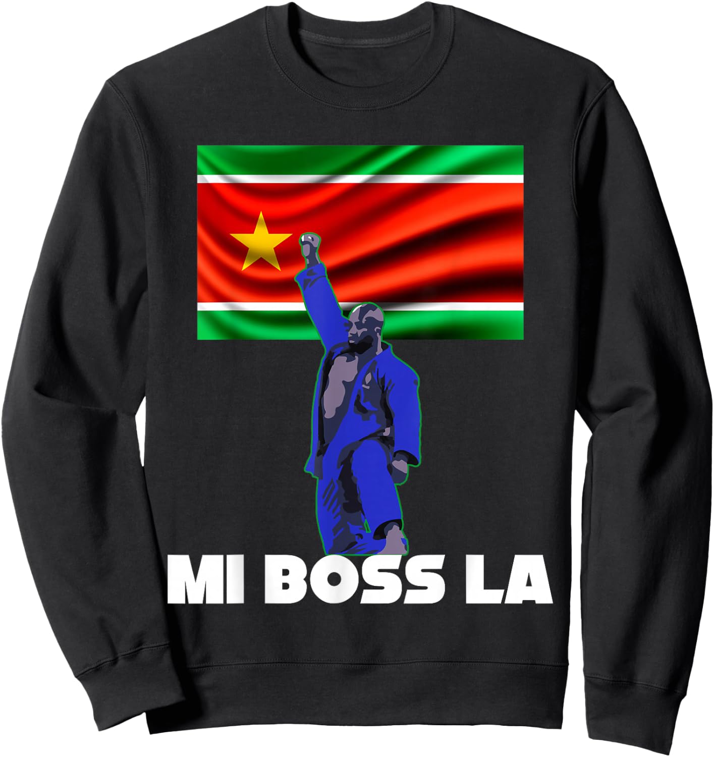 Guadeloupe Judo Champion The Boss Man Woman Child , Black, S Sweatshirt - Sweatshirt | Black