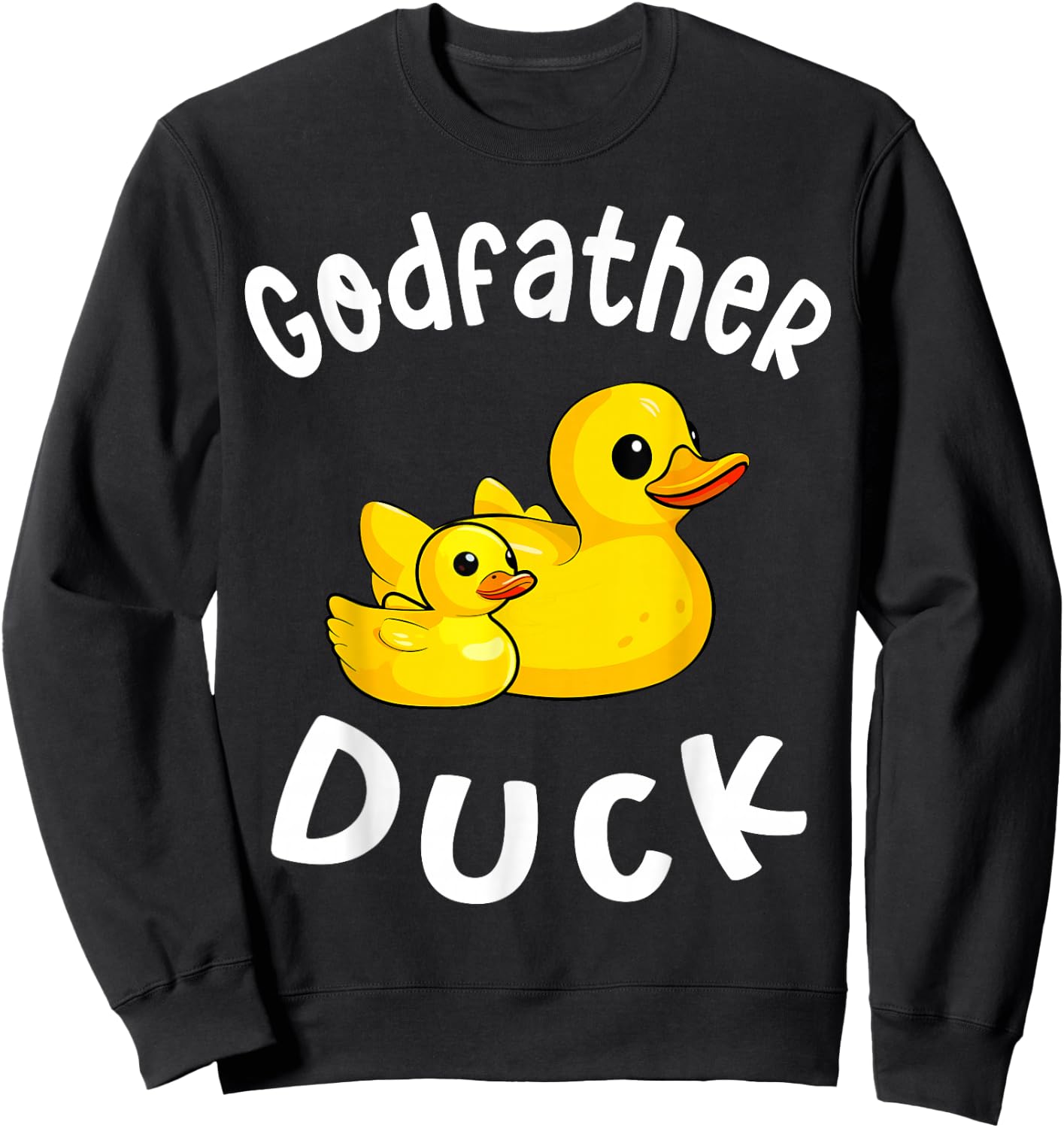 Godfather Duck Birthday Rubber Duck Kids Family Matching Sweatshirt - Sweatshirt | Black