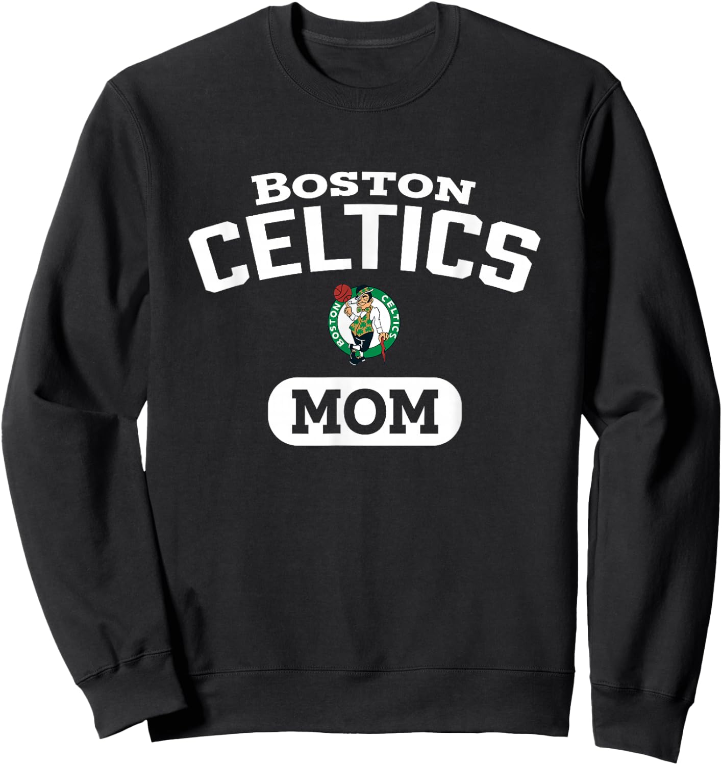 NBA Boston Celtics Mom Arched Team Logo Sweatshirt - Sweatshirt | Black