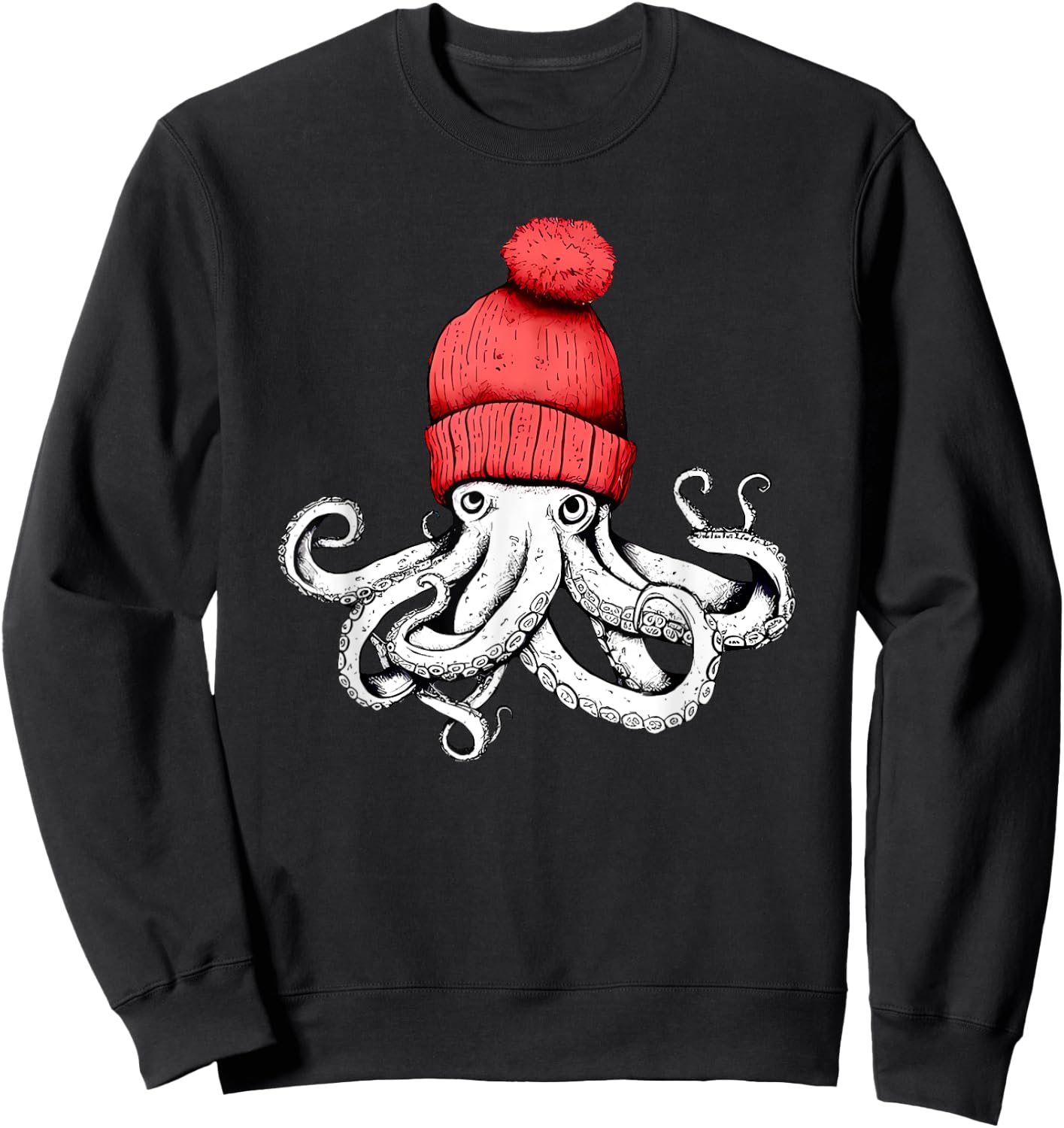 Octopus Chillin Sweatshirt - Sweatshirt | Black
